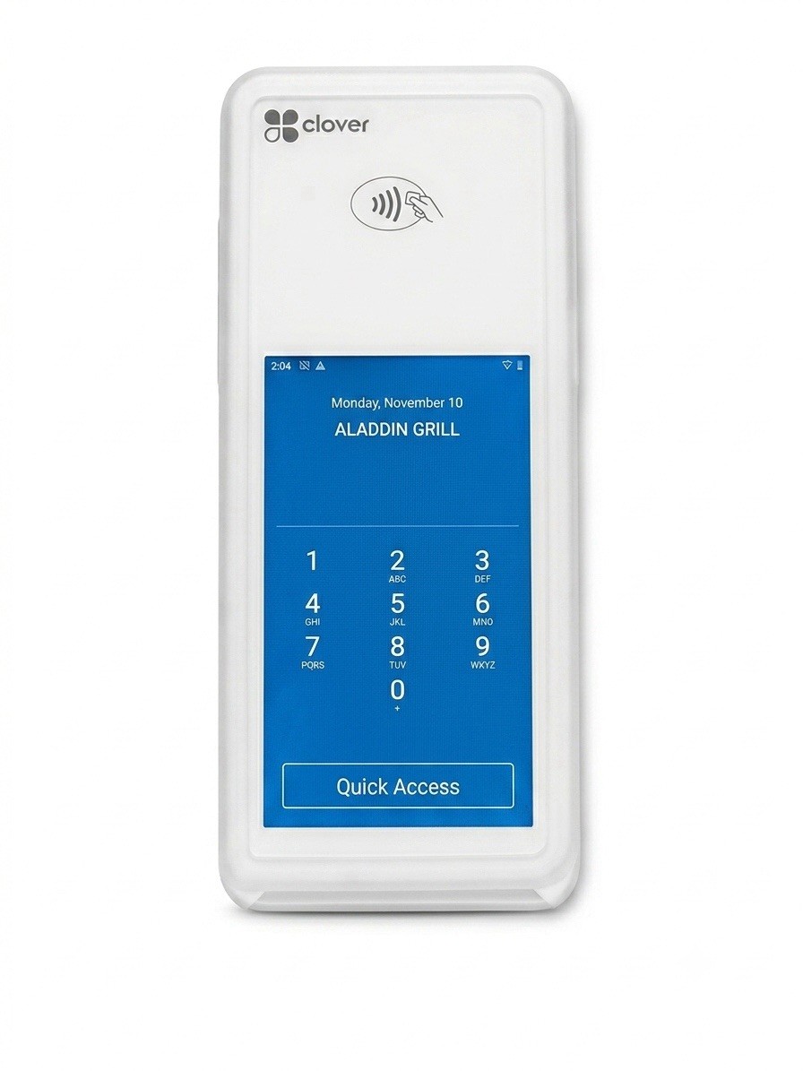 Clover Flex 3 Handheld POS Terminal with K400 Cradle – Merchant Locked / Parts