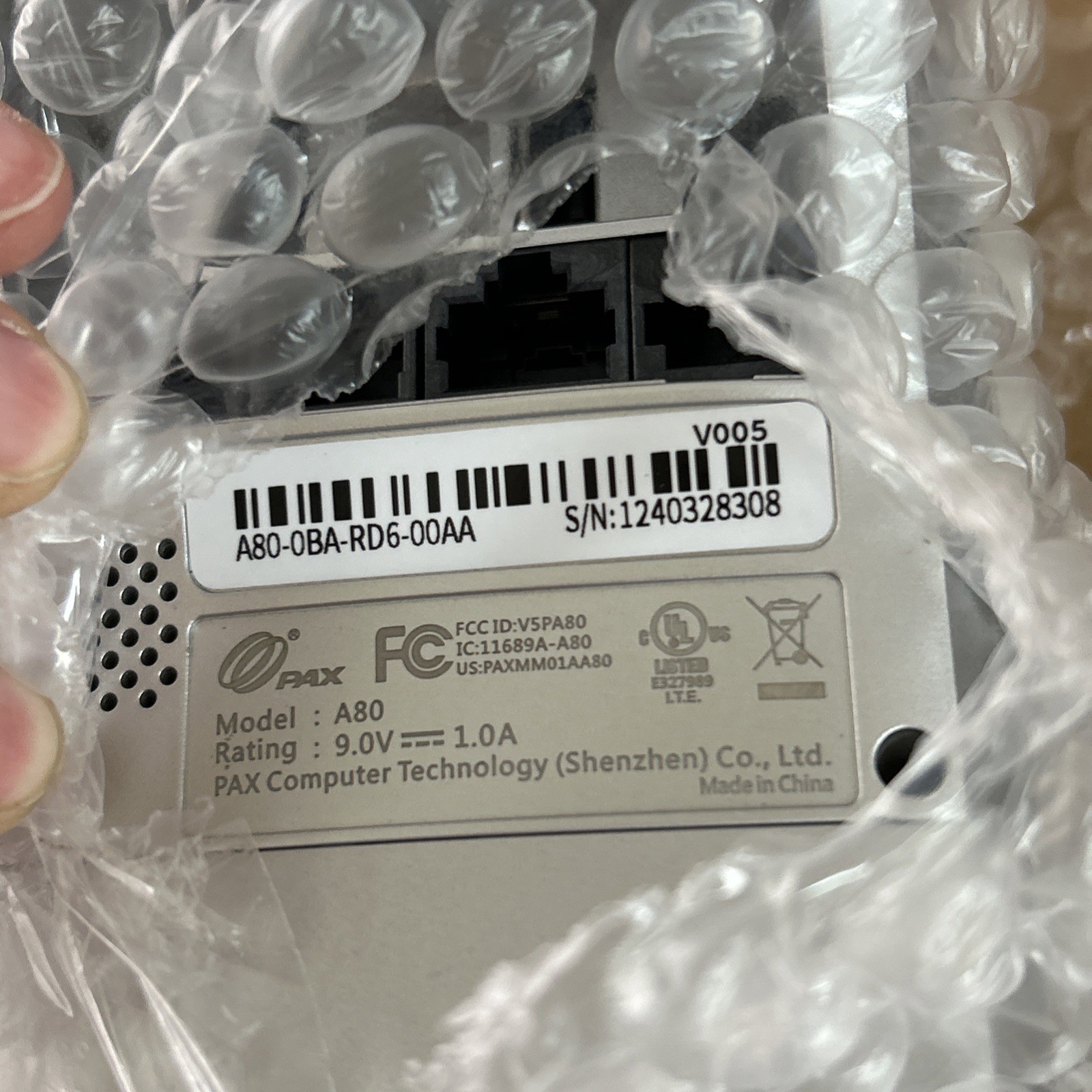 PAX A80 Countertop Smart Credit Card Terminal Has Password See Pics