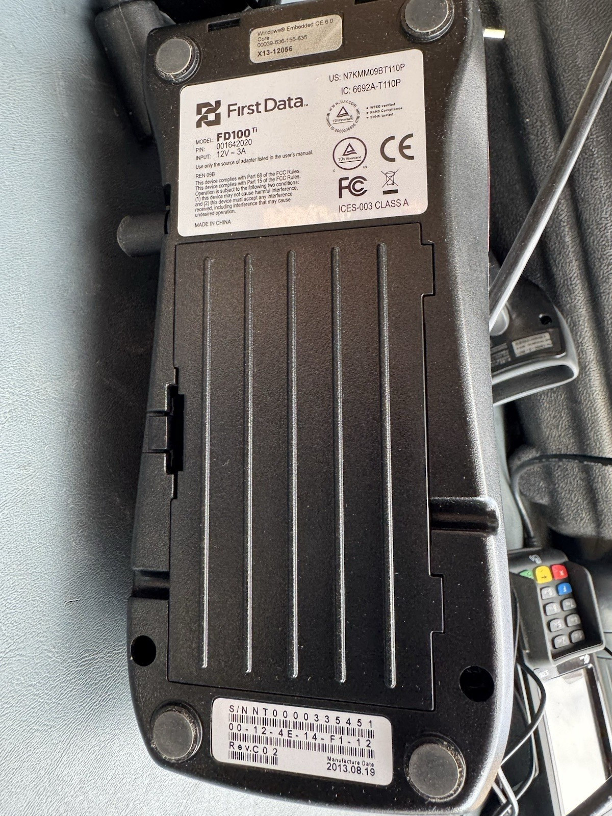 FIRST DATA FD100TI CREDIT CARD MACHINE. Fast free shipping.