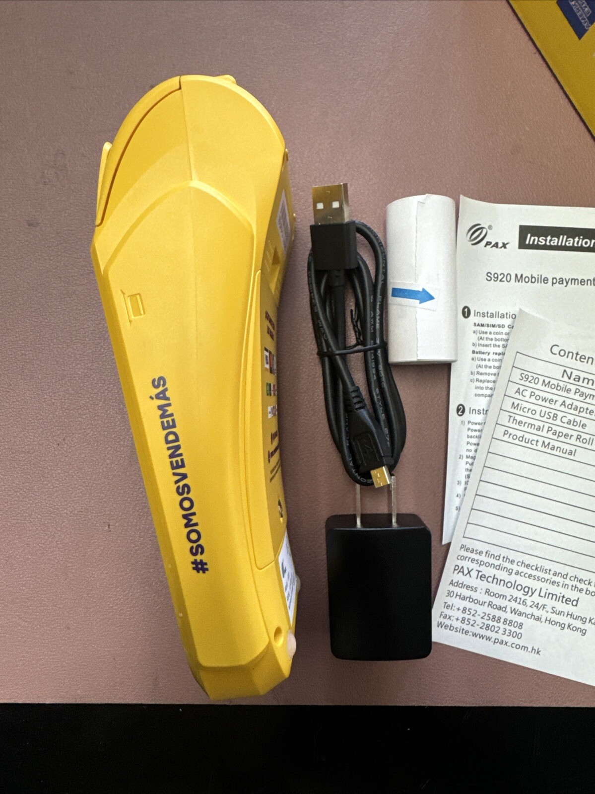 PAX FULL EL COMPLETO S920 0QW R64 15LA Wireless Credit Card Machine Terminal
