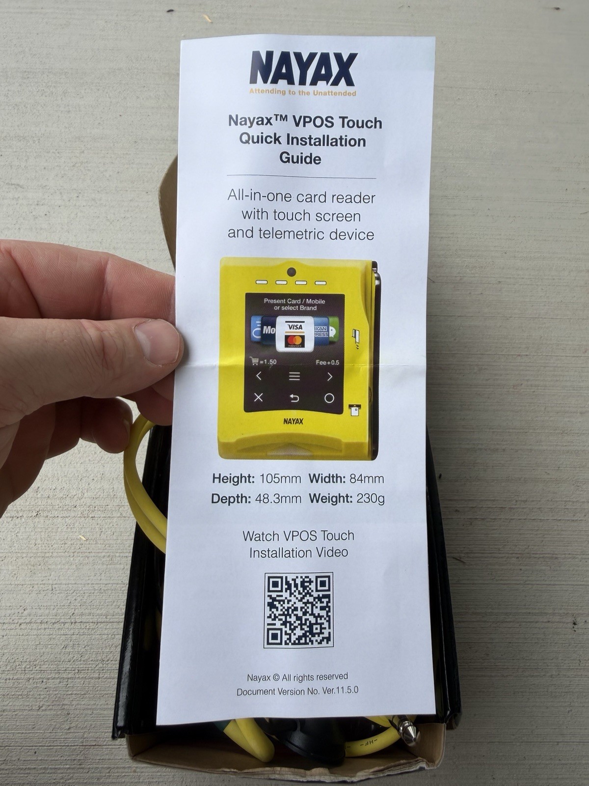 NEW Nayax VPOS Touch Credit Card POS Terminal