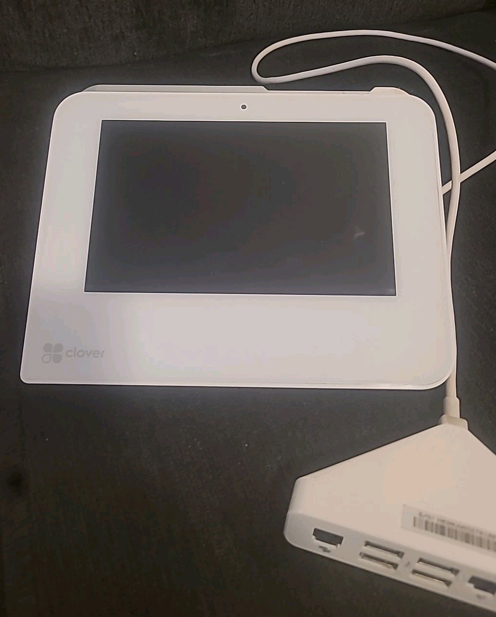 Clover Mini POS System C300 + USB-C Triangle Hub No PSU Parts Only Untested