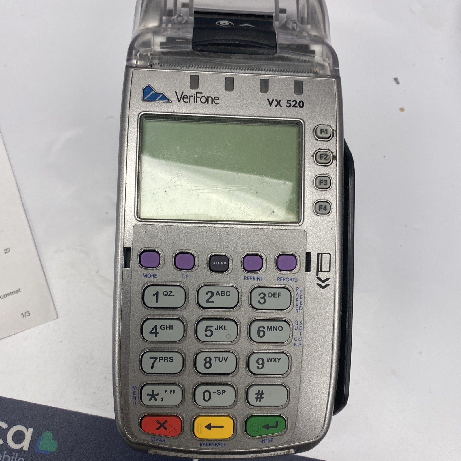 Verifone VX520 POS Credit Card Reader Machine #M252-753-03-NAA-3