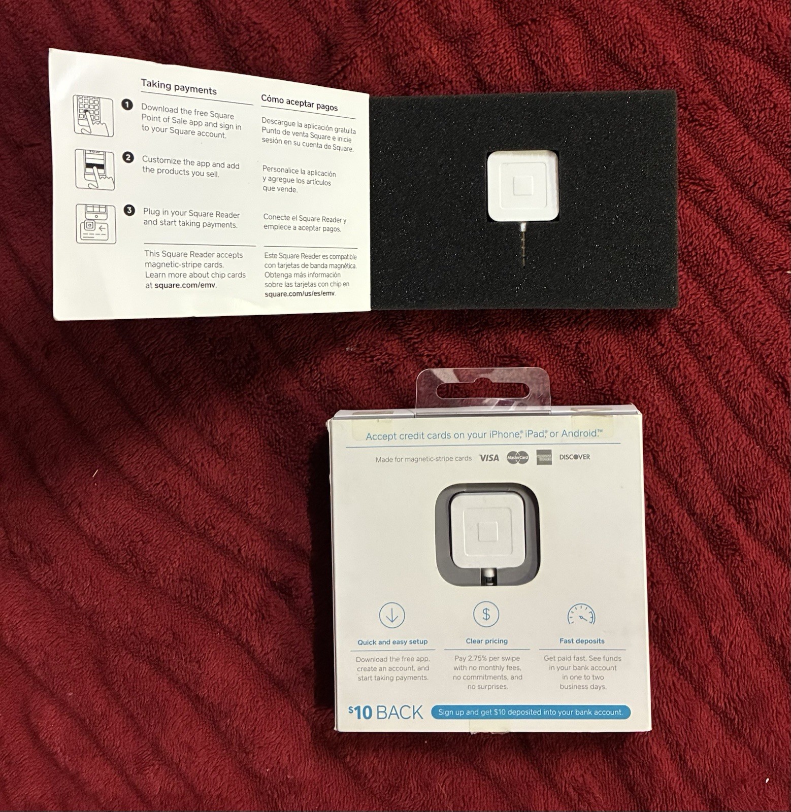 Square Square Reader Magstripe Credit Card Reader for iPhone iPad Android