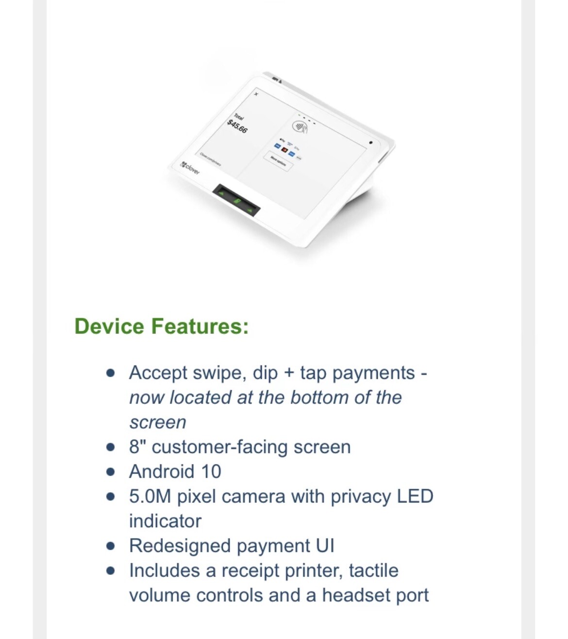 New Clover Mini 3rd Generation. A Huge Upgrade. ( merchant Account Required)