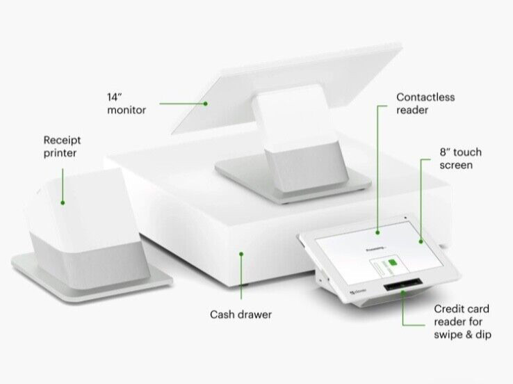 Clover Station Pro S503 POS System – Terminal, Display, Printer, Hub