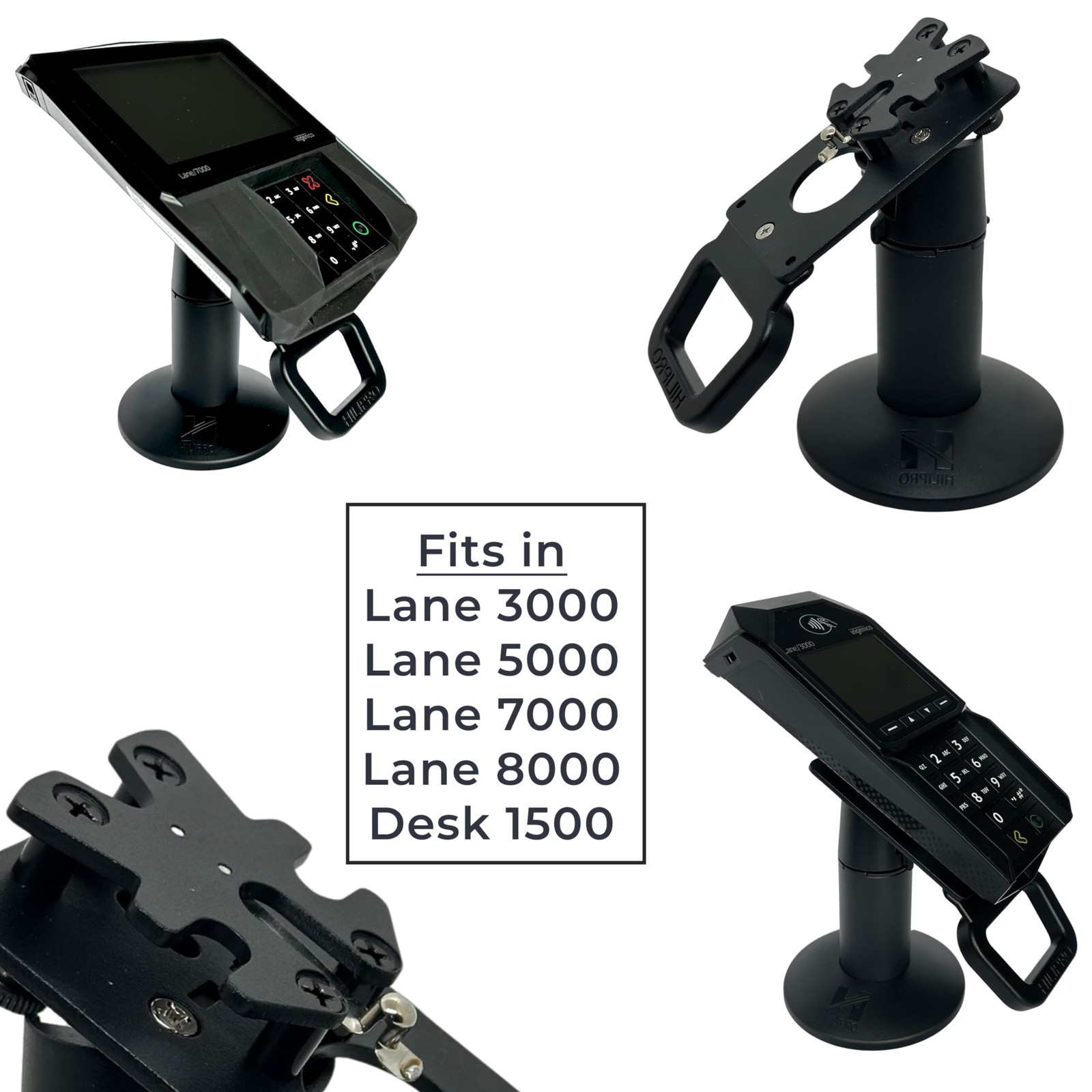 Point of Sale Swivel Stand for Ingenico Lane 3000, 3600, 5000, 7000, 8000, Ax…
