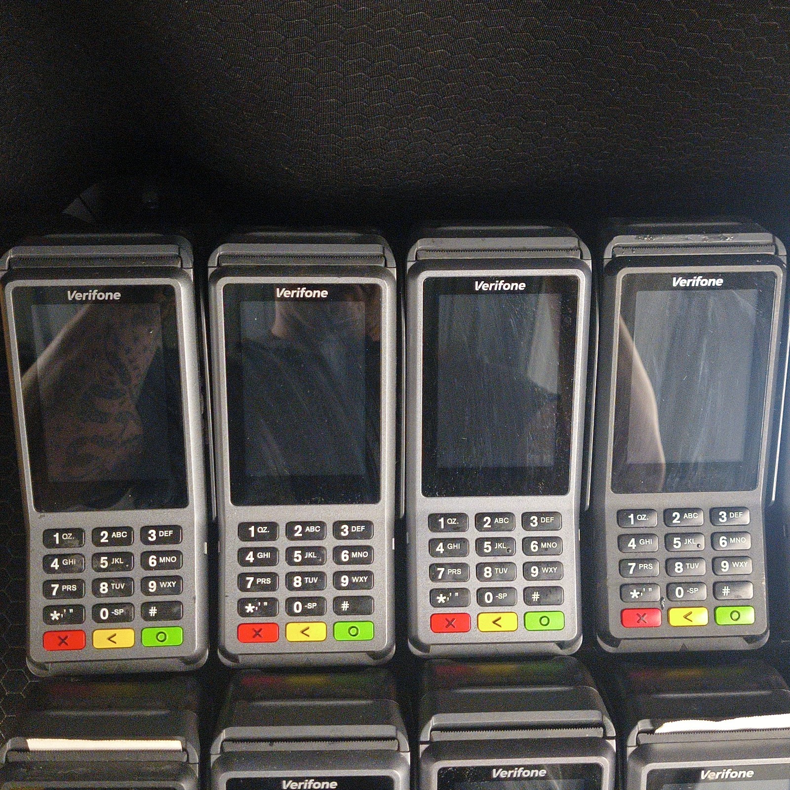 VERIFONE V400C PLUS – Lot Of 12. Untested. Sold As Is (See Pics + Desc).