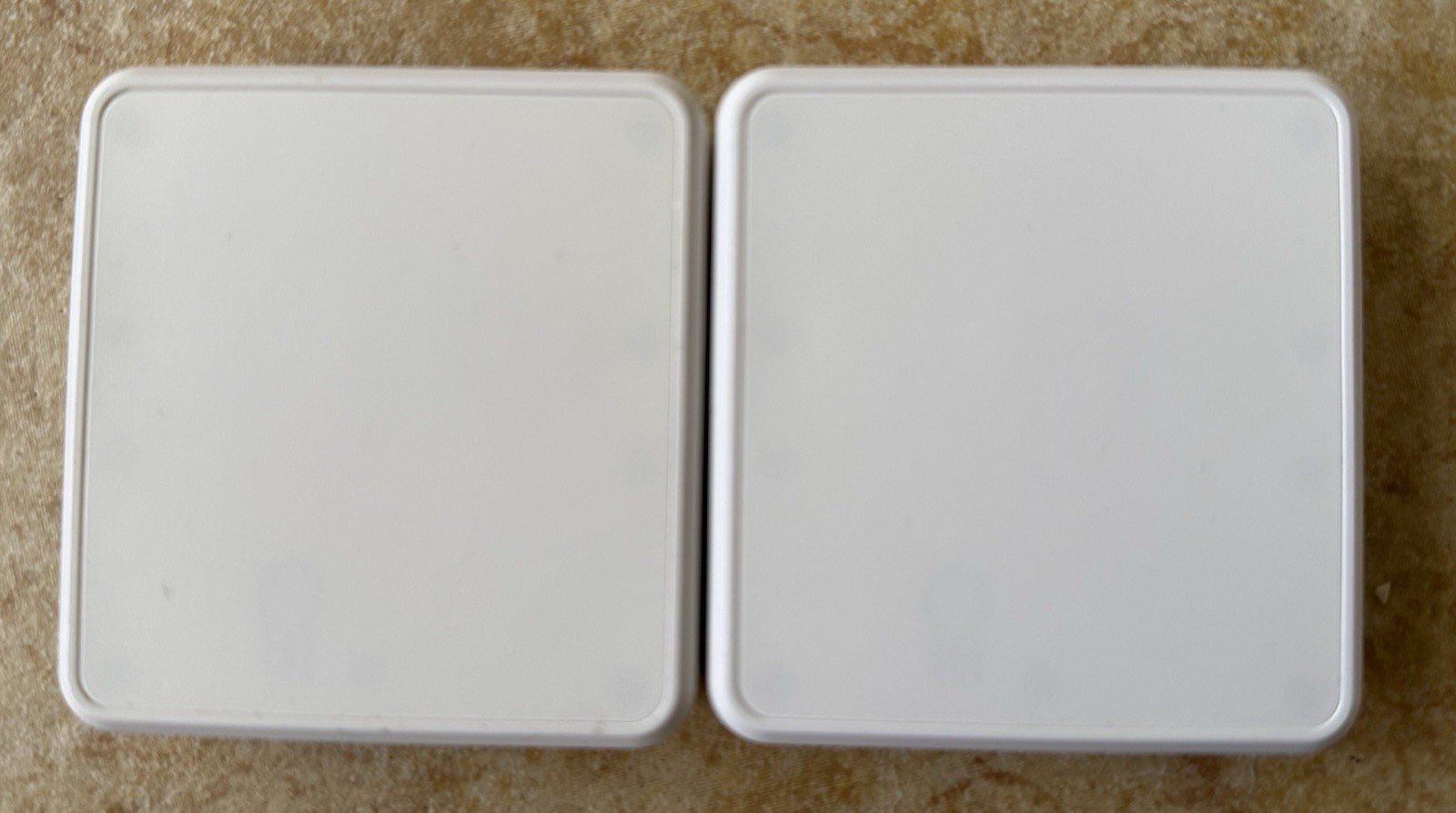 LOT OF 2 Clover GO RP-457 Contactless Card Reader |White | Mobile POS w 1 Dock
