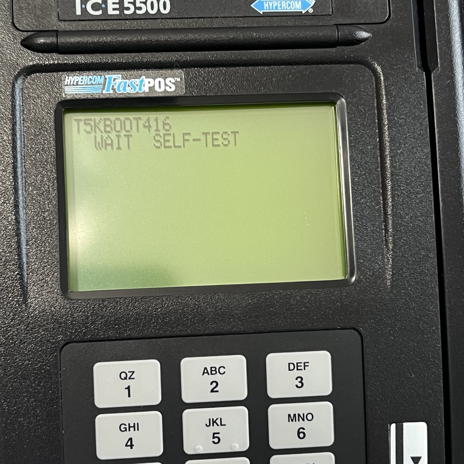 Hypercom ICE 5500 FastPOS POS Credit Card Terminal Analog Modem Works Retail Vtg