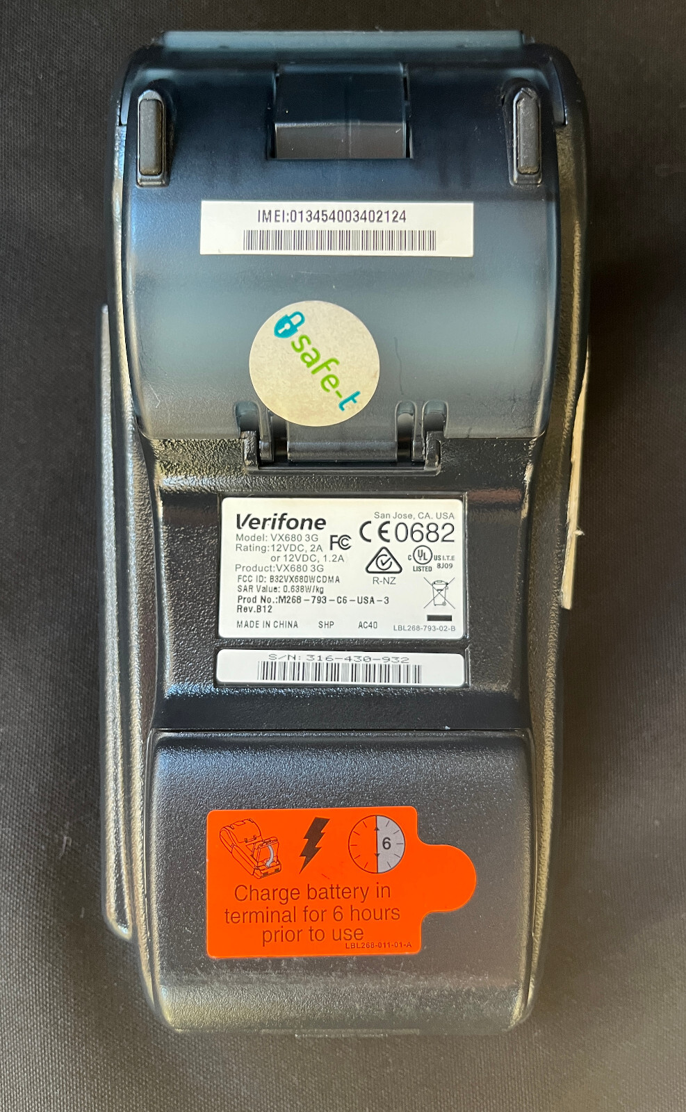 VERIFONE USED VX680 3G FULL PACKAGE CREDIT CARD MACHINE TERMIINAL (2) EX+ ELEVON