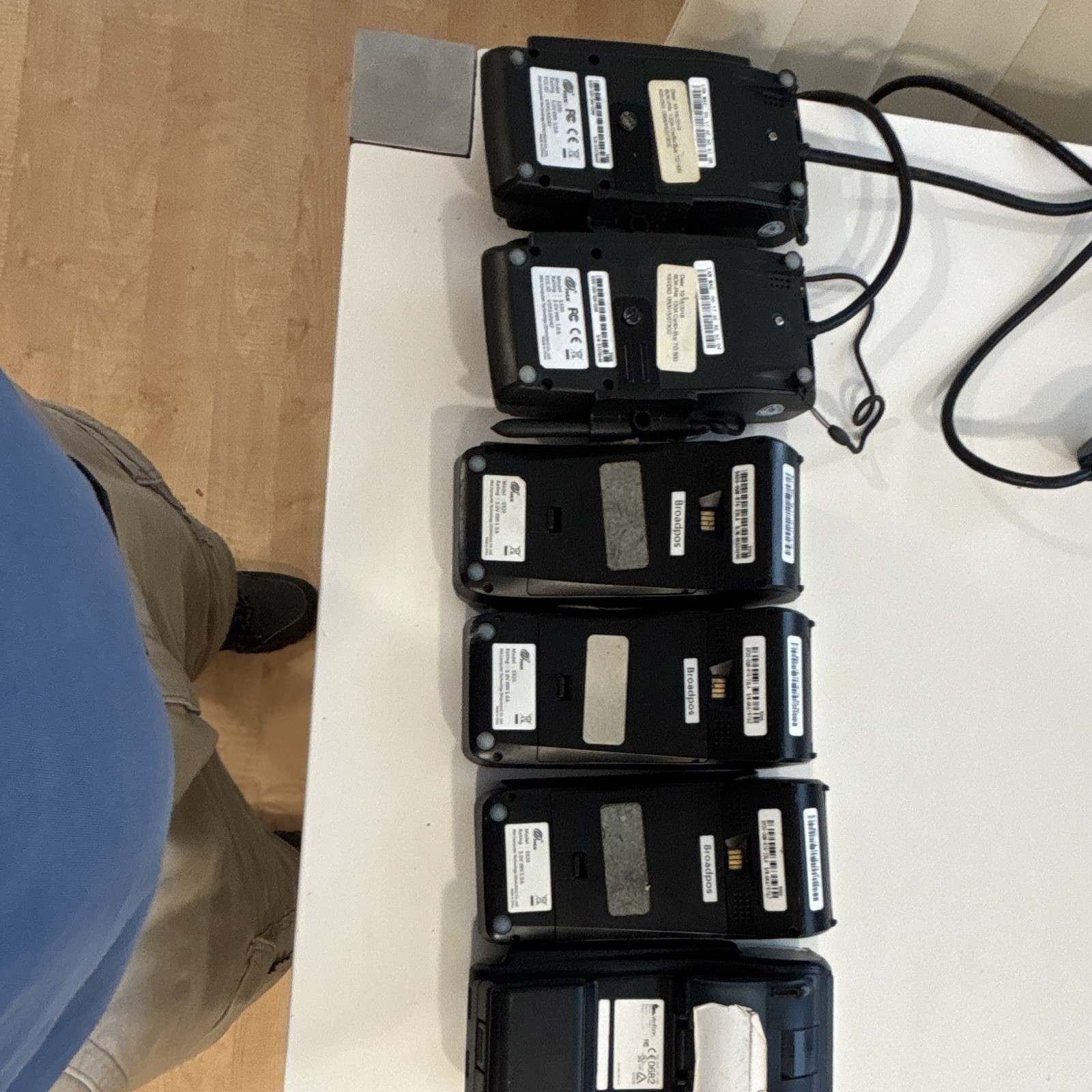 6 Verifone Wireless Credit Card Terminals Lot w/ PIN Keypads