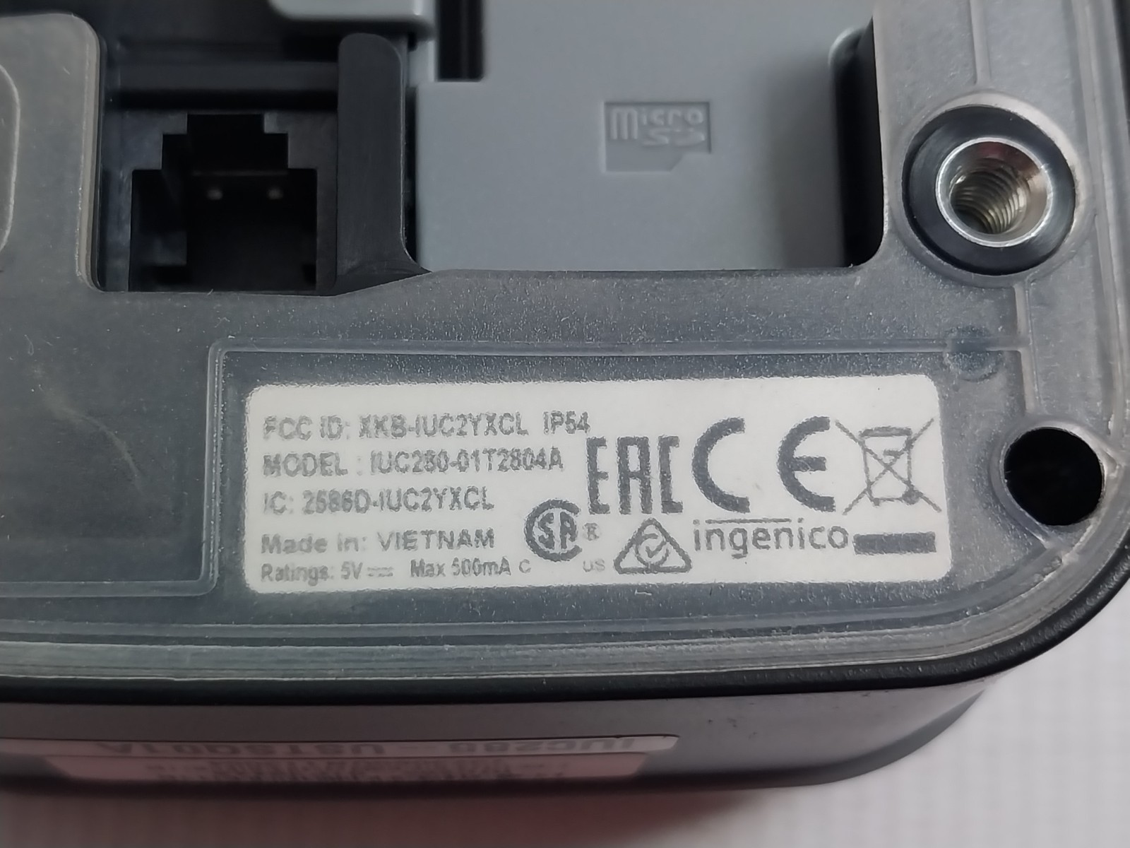 INGENICO IUC280-01T2804A Compact Multiple Reader IP54