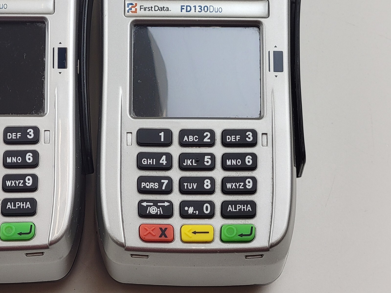(Lot of 2) *UNTESTED* First Data FD130 Duo Credit Card Machine Terminals