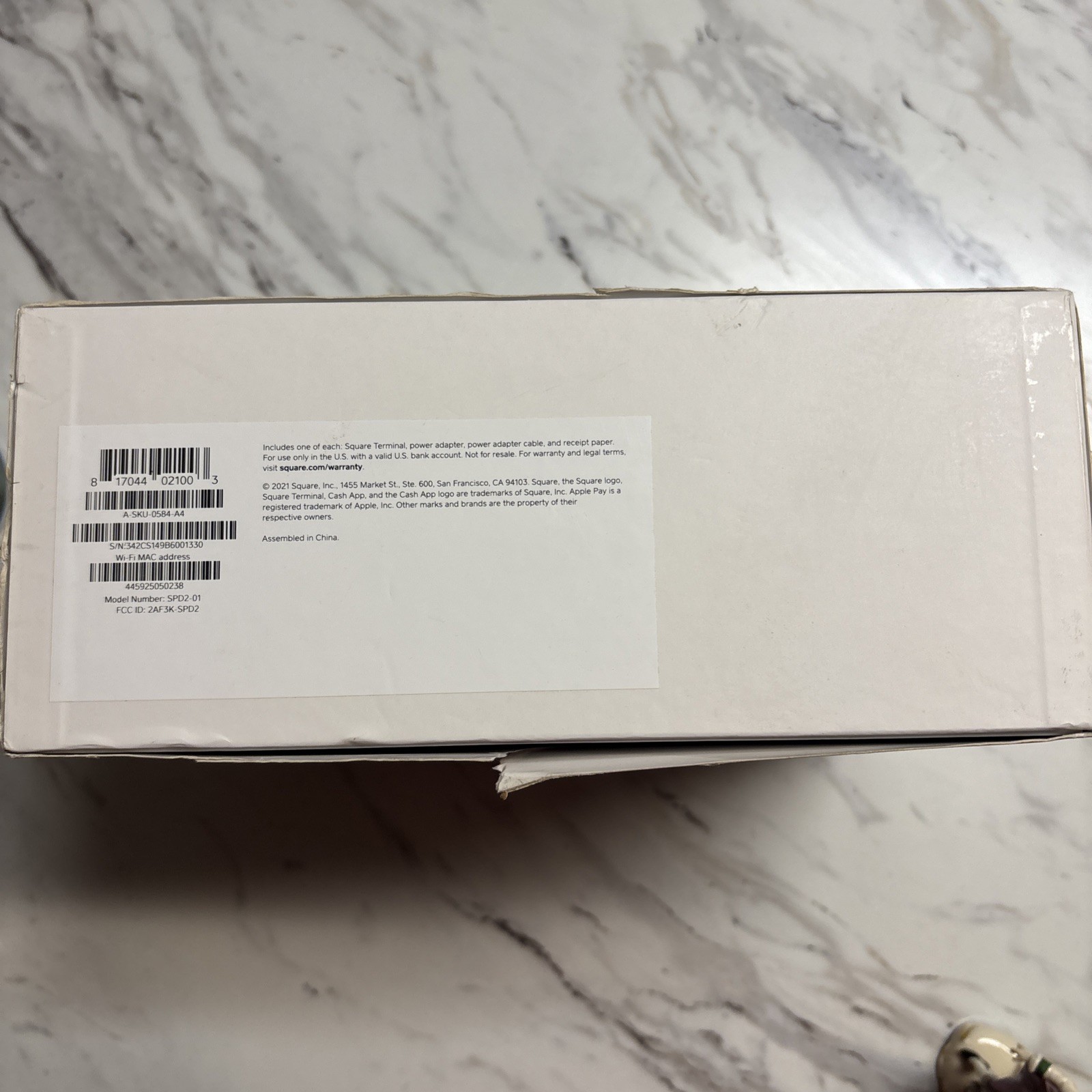 Square Terminal POS Credit Card Terminal All-in-One Payment & Receipt Device NIB