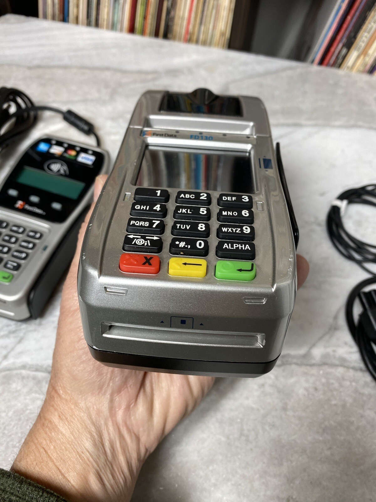FIRST DATA FD-130 AND RP10 CREDIT CARD TERMINAL PIN PAD BUNDLE -FREE SHIPPING!