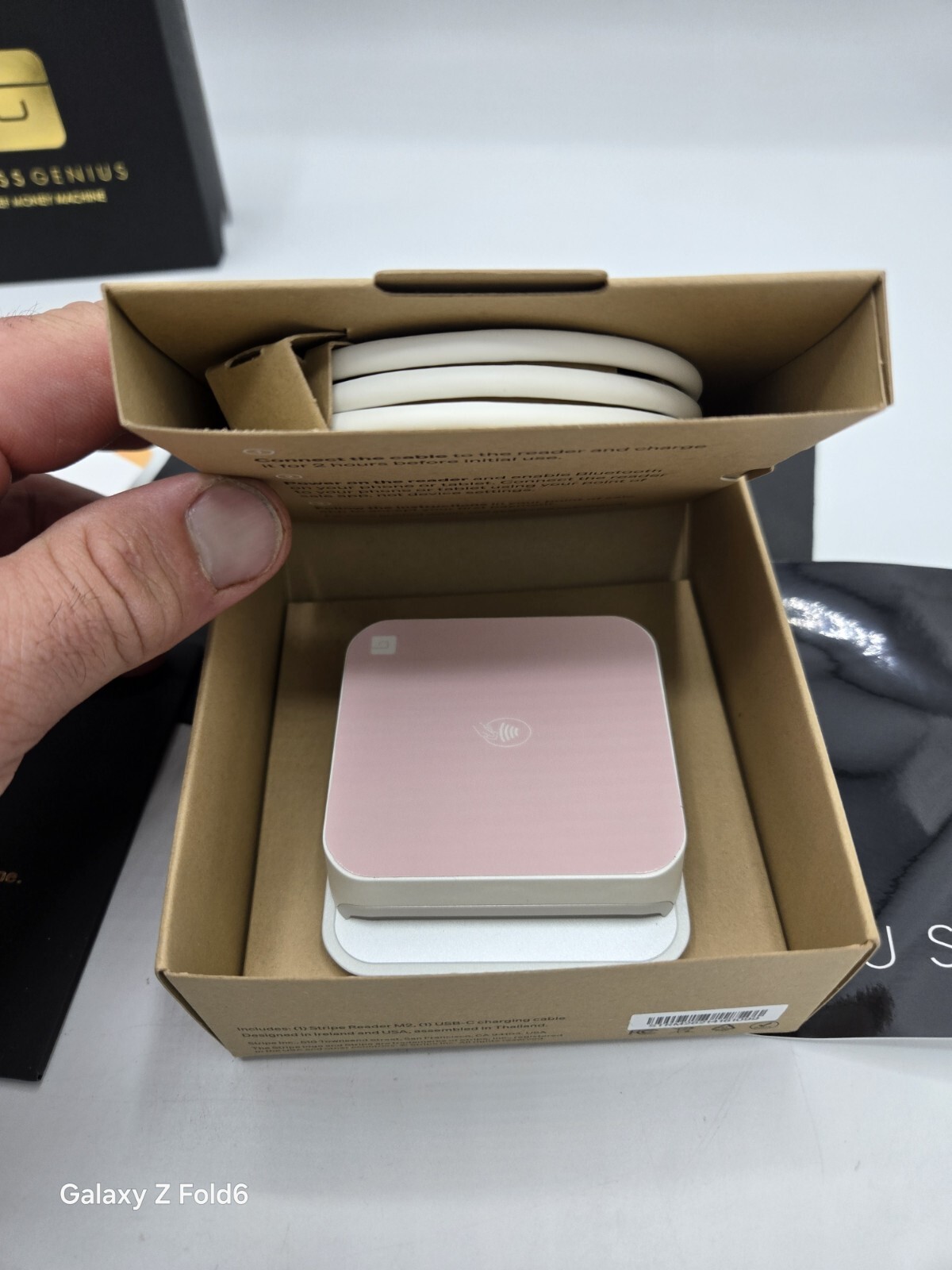 Credit Card Reader Gloss Genius Chief Money Machine Pink In Box