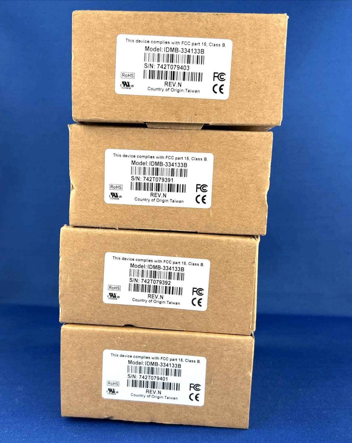LOT 5x IDTech IDMB-334133B USB Magnetic Stripe Card Readers POS NEW BOX