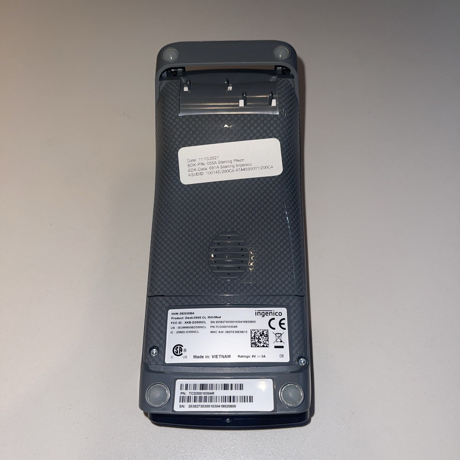 Ingenico Desk 3500 (Ethernet and Wifi) Payment Terminal