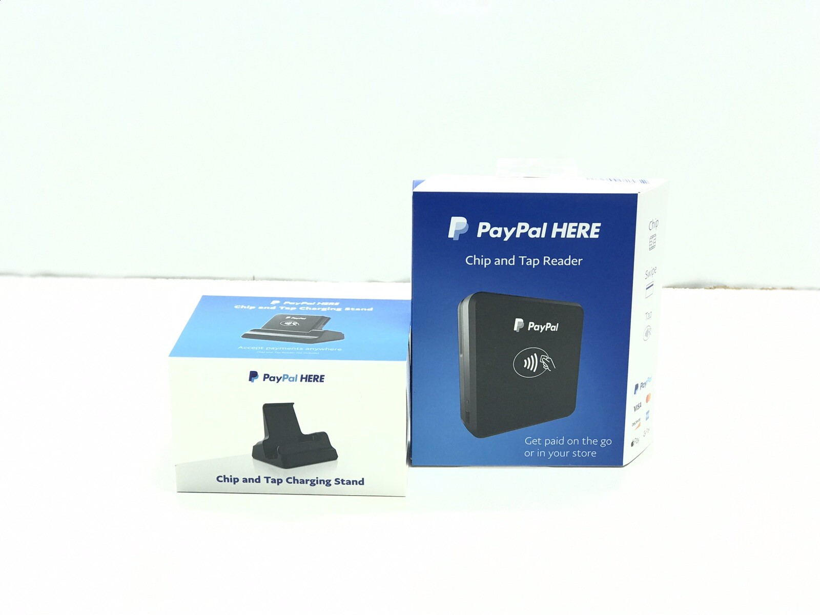 Lot of 10 PayPal Here Chip and Tap Reader and Charging Stand