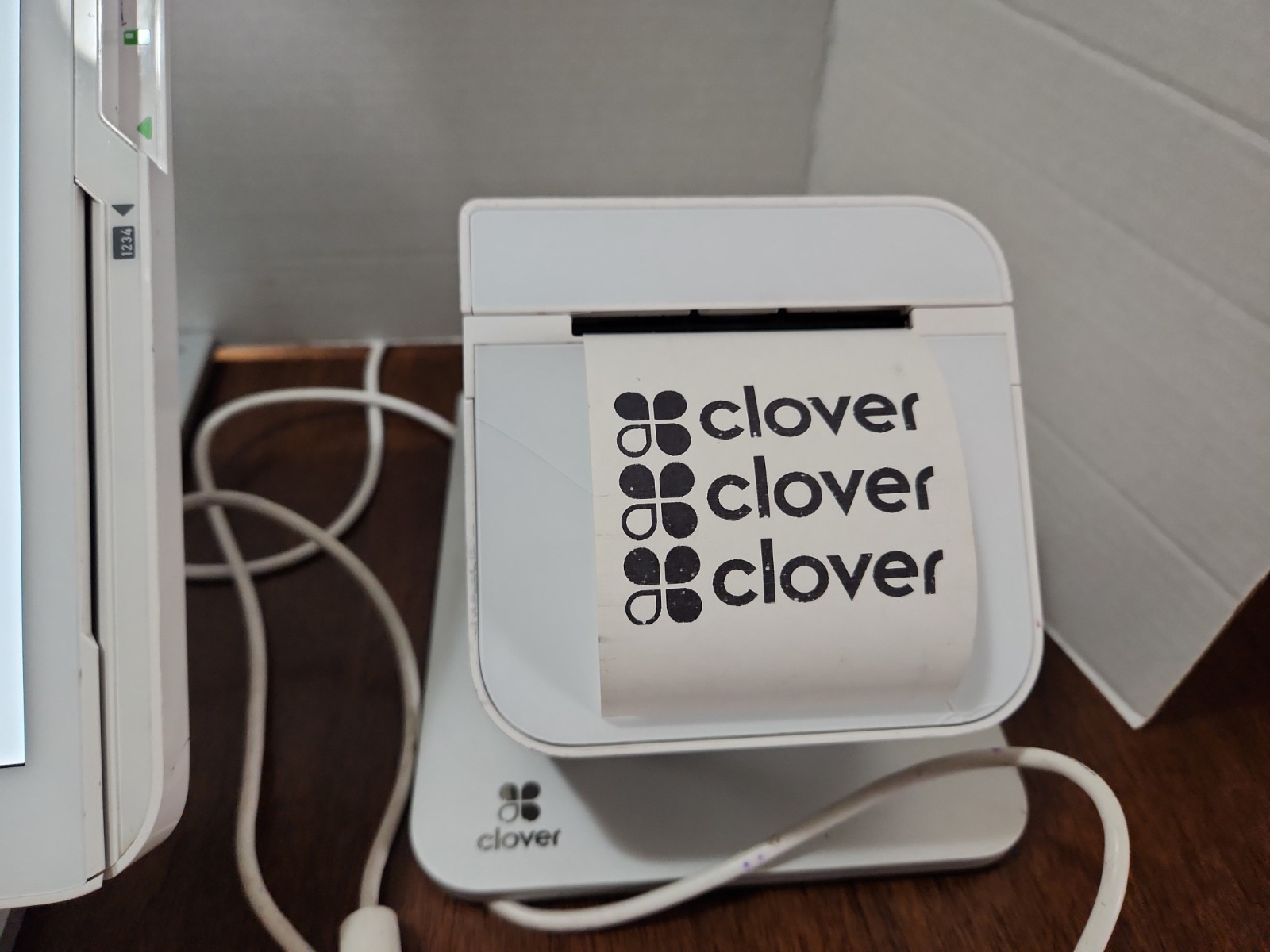 Clover Station Display C500 POS Point Of Sale W/ Mini Handheld C401U & Printer