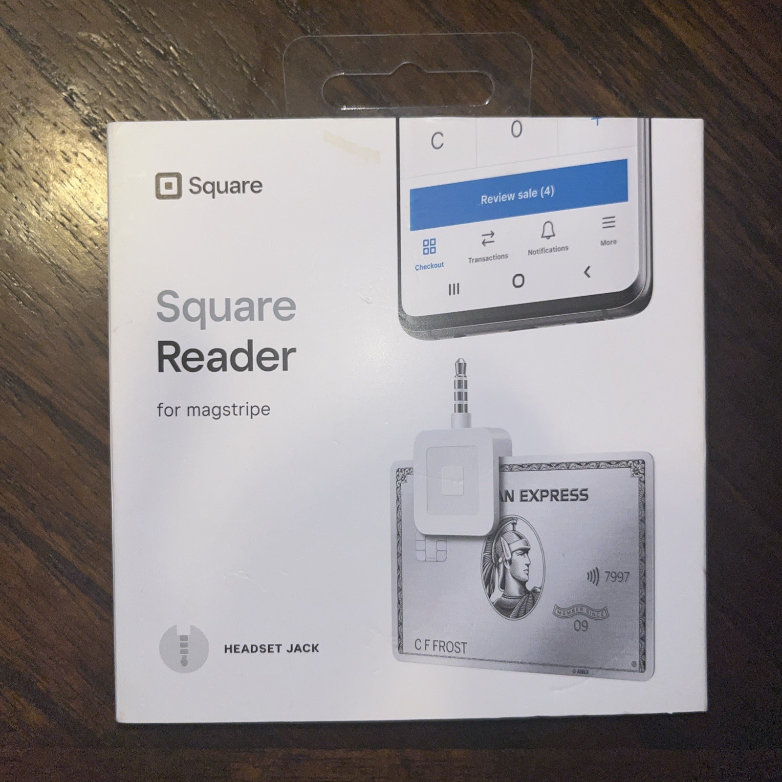 Square Reader for Magstripe with Headset Jack Credit Card Reader IOS/Android