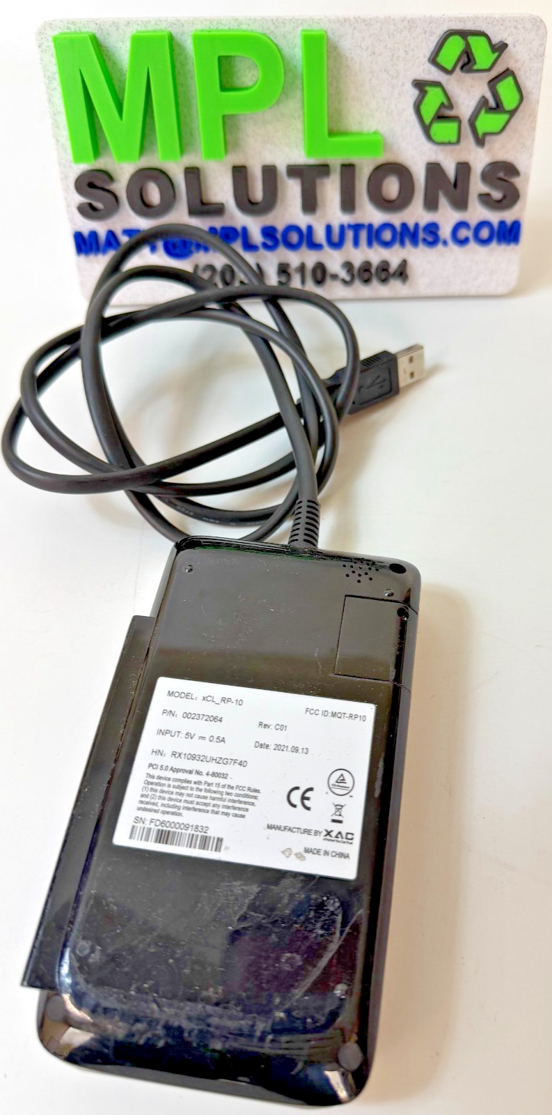 First Data RP10 PIN pad (Only) xCL-RP-10 (for FD150 Credit Card POS) USED Nice