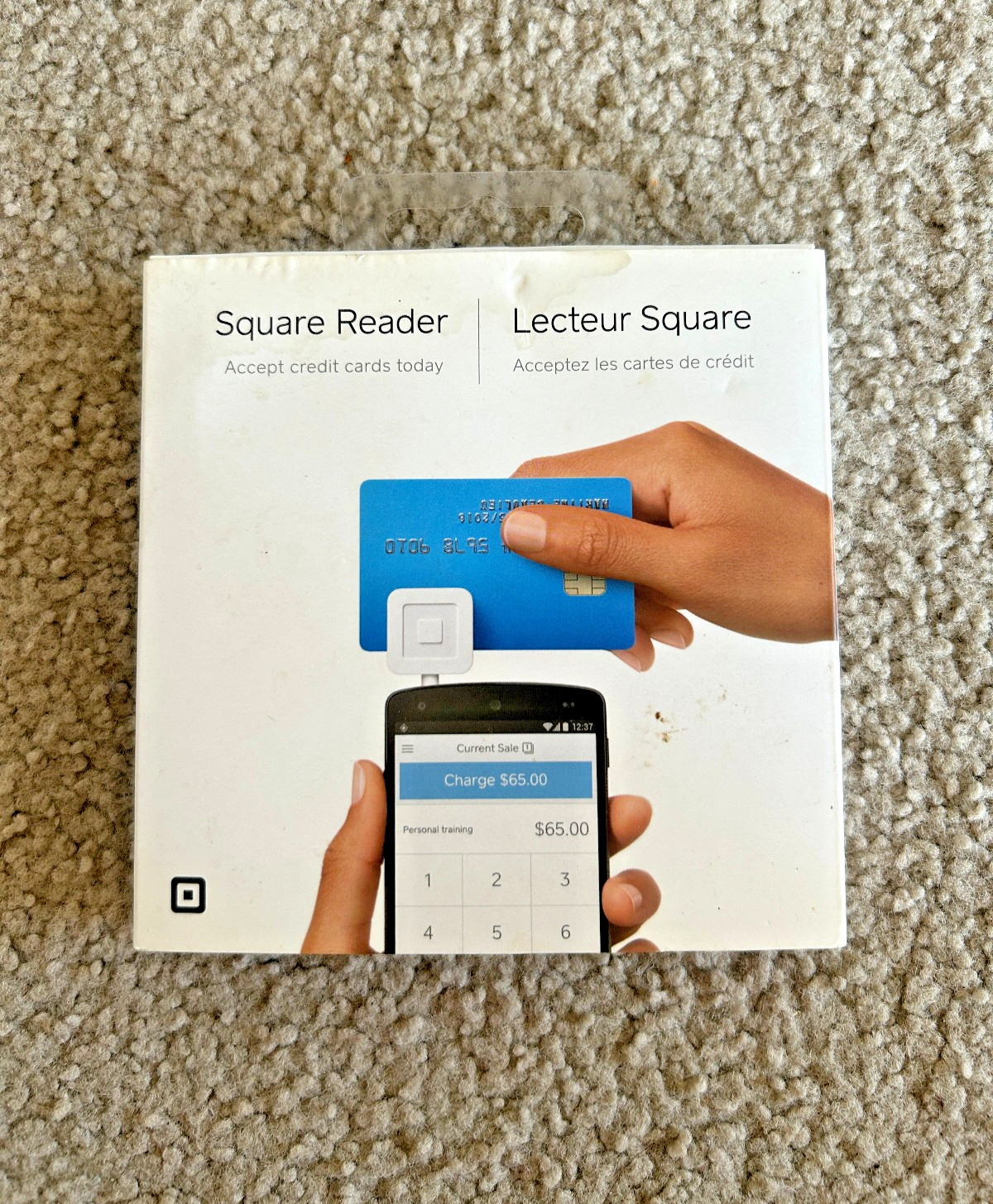 Square Magnetic Stripe Credit Card Reader for iPhone Android POS New Sealed Box