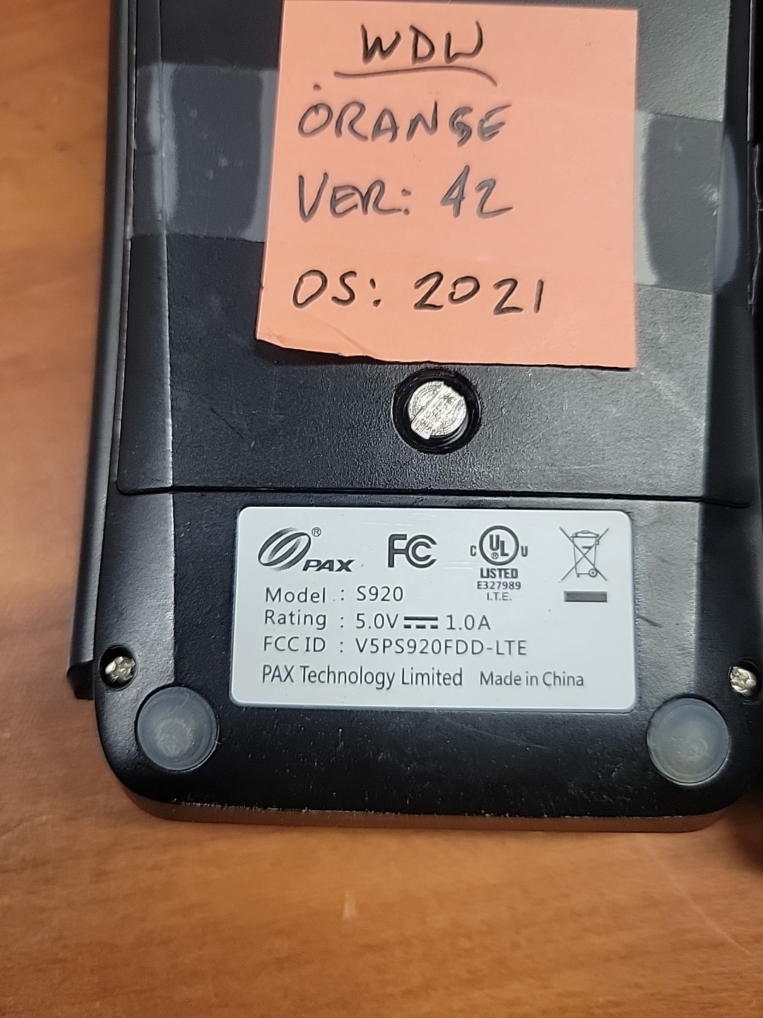 LOT OF 2 PAX S920 Mobile POS Credit Card Terminal