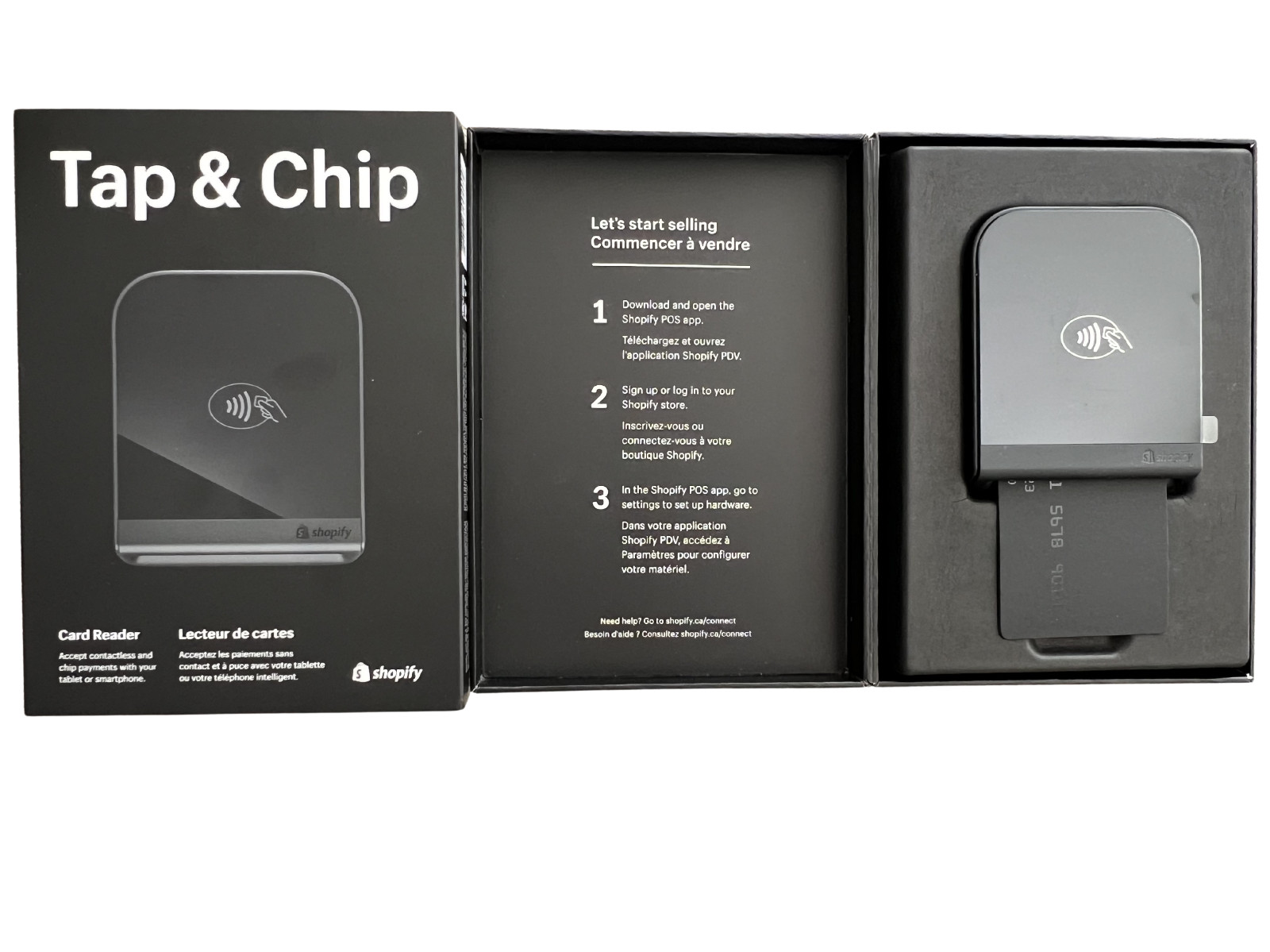 Shopify Tap & Chip Card Reader Model S1801B POS Wireless Bluetooth No Dock