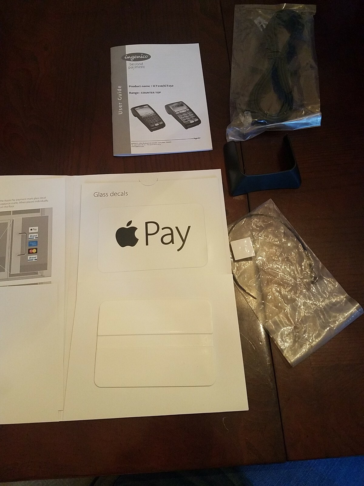 User Guide For Beyond Payment Ict220/iCT250 Glass Decalss And Cord Parts