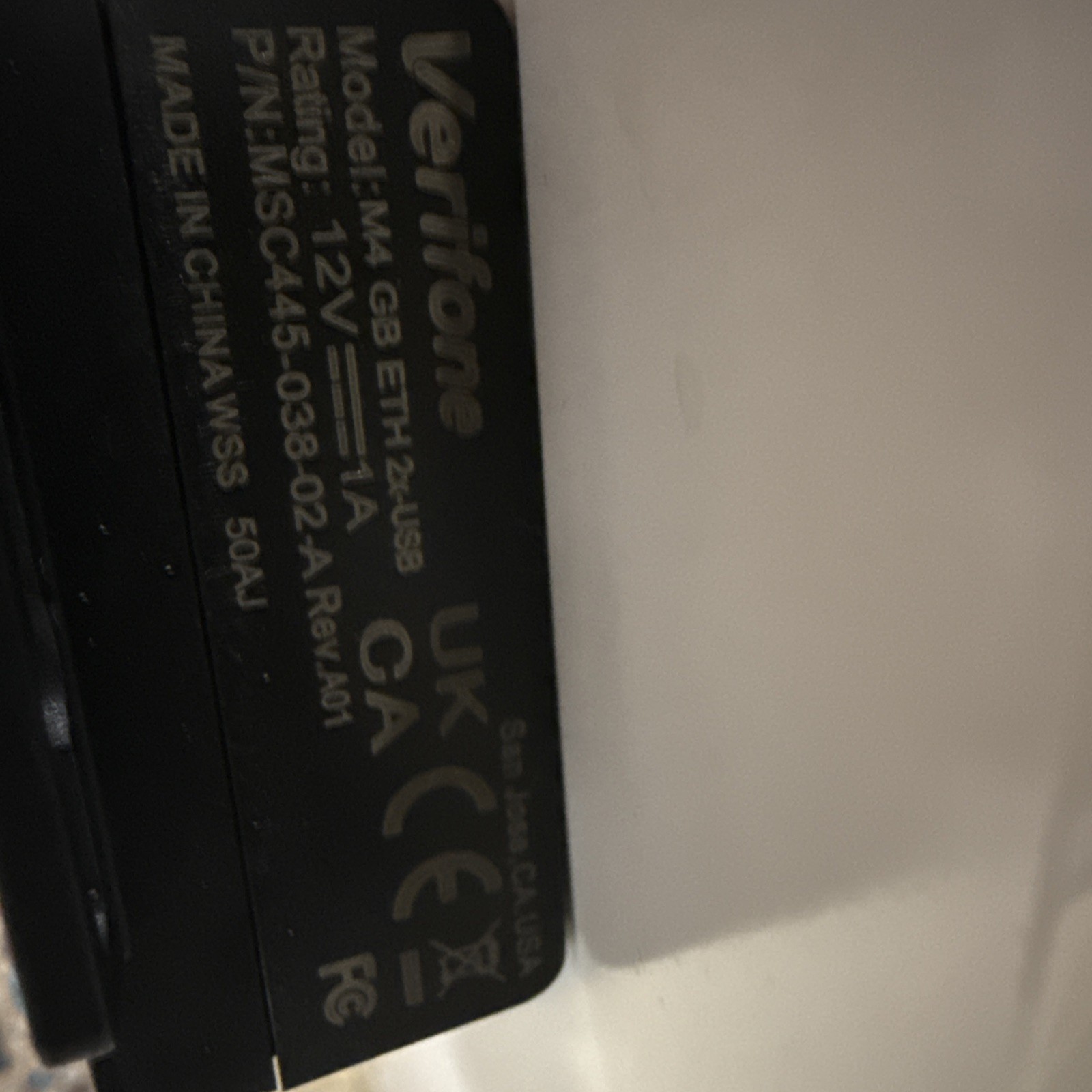 Verifone (LBL278-002-01-A) M4 GB ETH Ethernet Cable Assembly