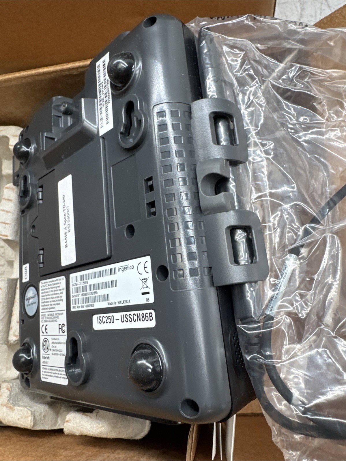 X4 Ingenico iSC Touch 250 Payment Terminals Refurbished LOT
