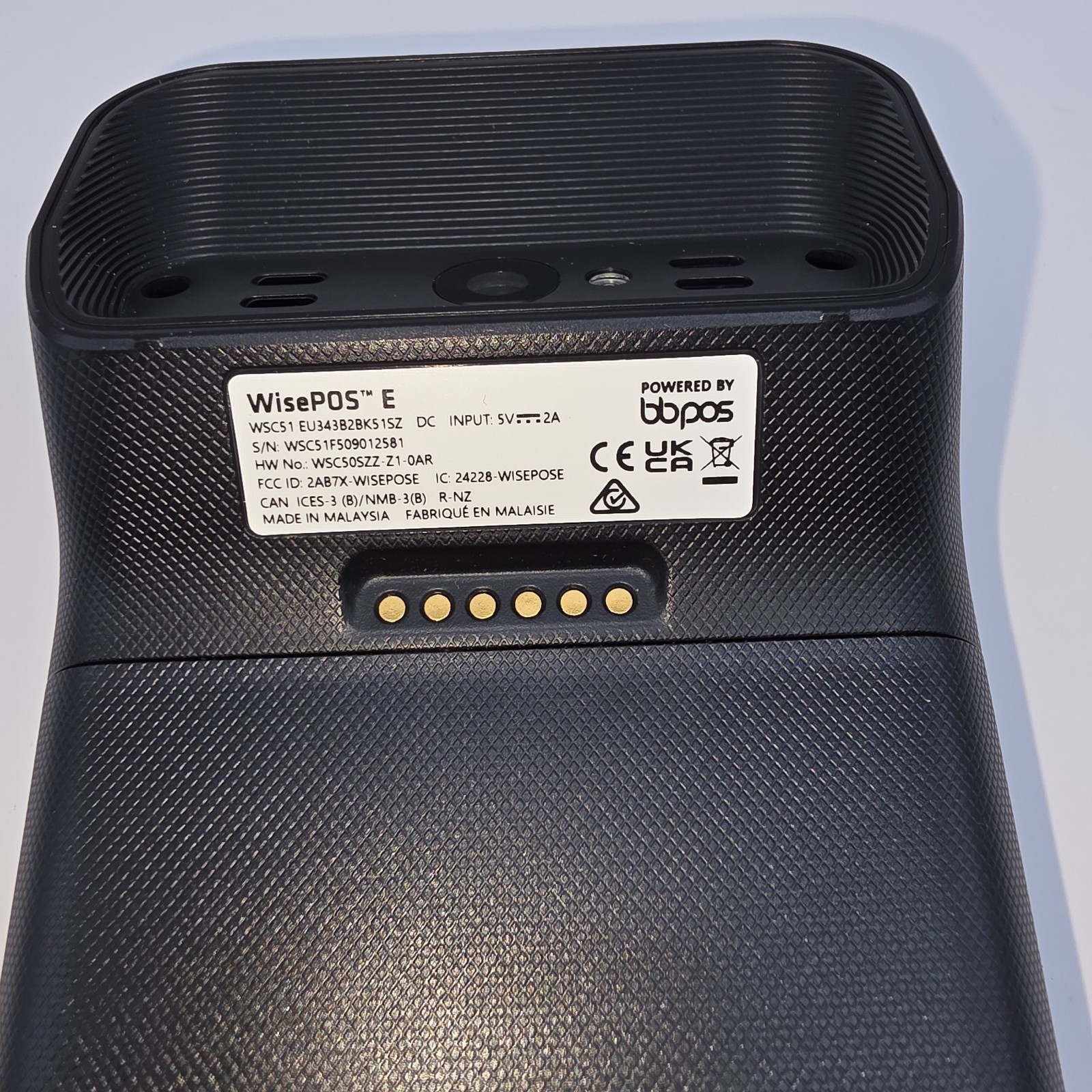 BBPOS WisePOS E Card Reader – Model: WSC 51 – with Battery and Docking Station