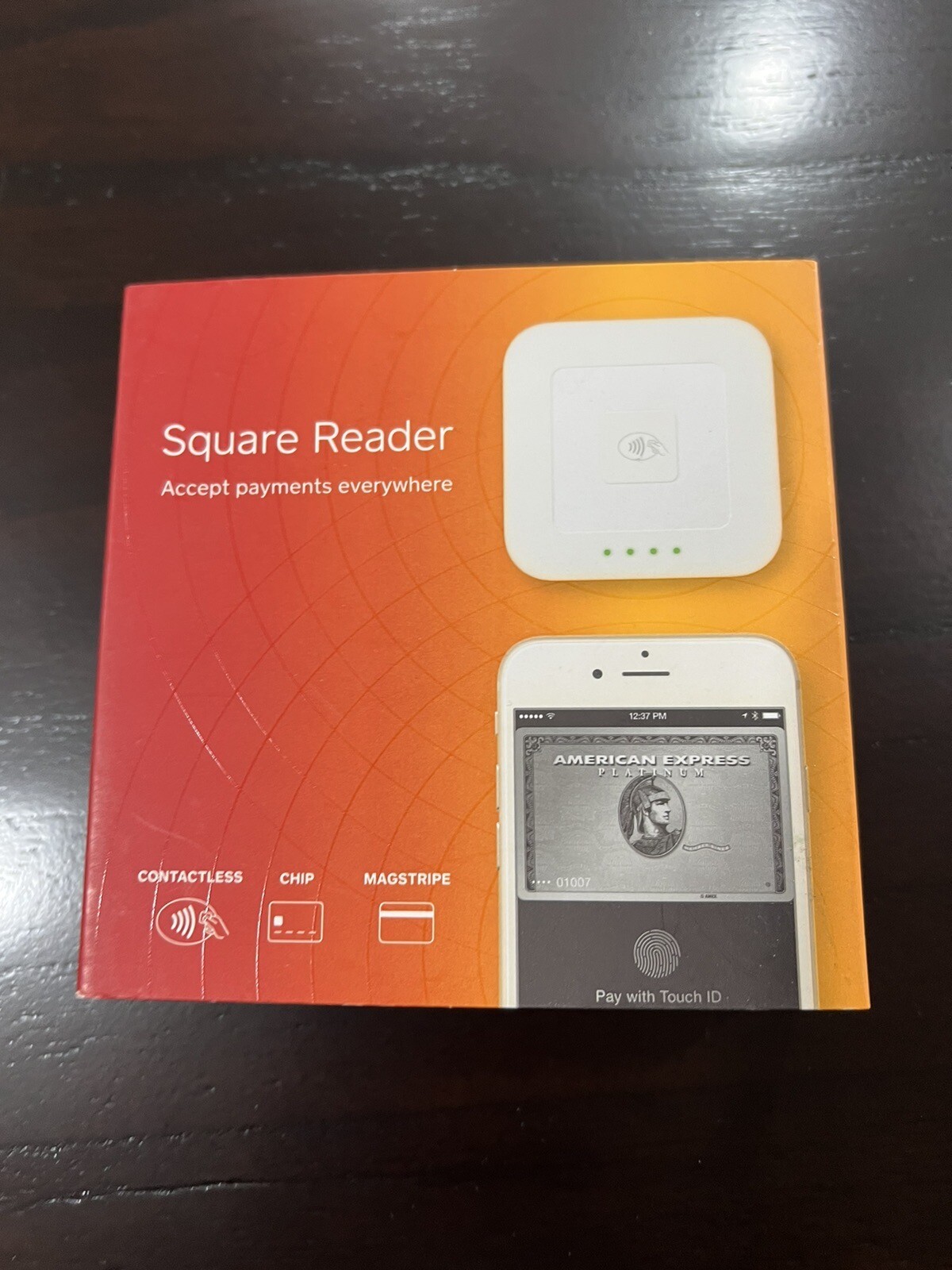 Square Reader for Contactless Chip Reader (App Store/Google Play) With Swiper