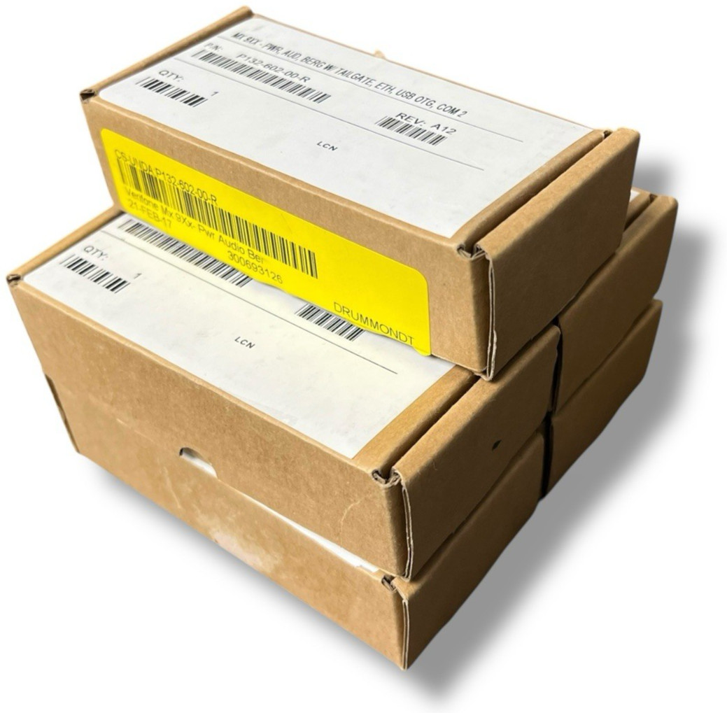 (LOT OF 5) (NEW) Verifone I/O Block Audio Berg USB Serial MX9xx P132-602-00-R