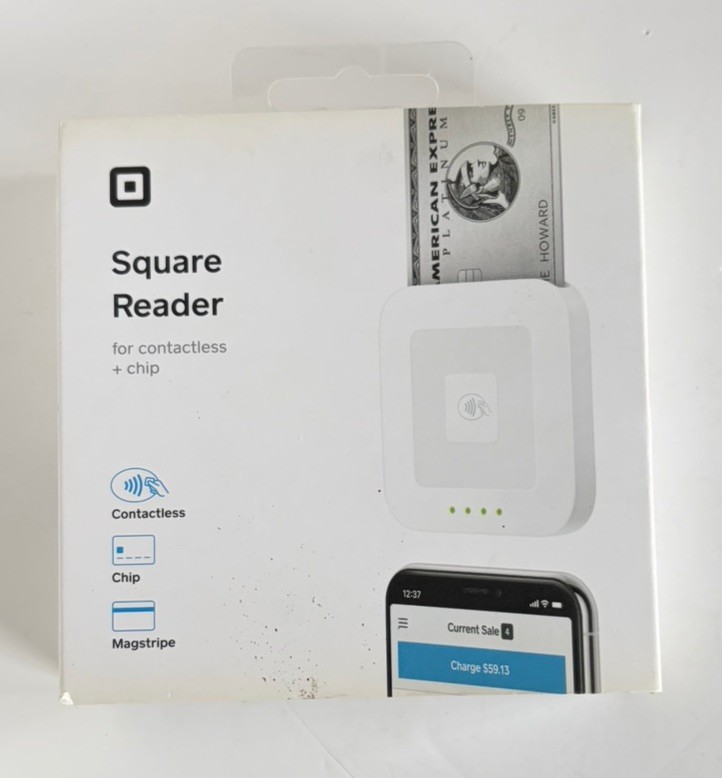 Square Contactless Credit Card and Chip Reader – White