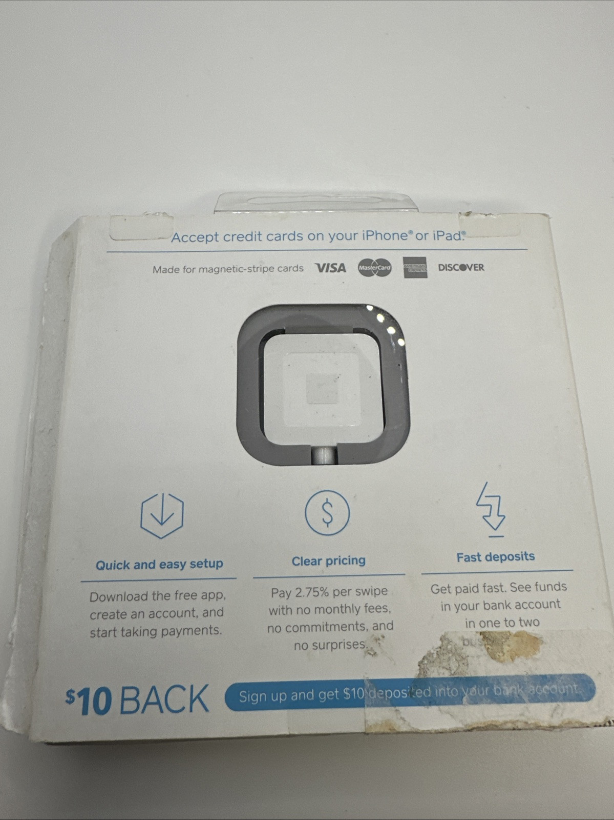 SQUARE Credit Card Reader – iPhone Android iPad 3.5mm Headphone Jack Connector