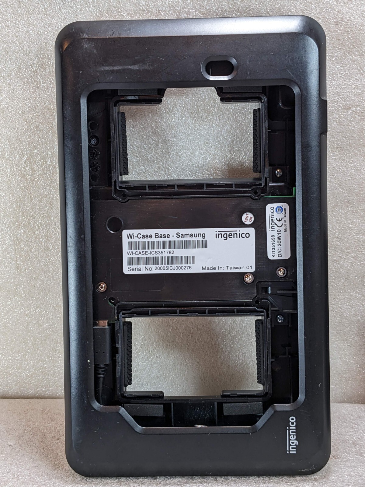 Ingenico iSMP4 POS Payment Terminal Reader IMP657-11P3554C + Wi-Case Base