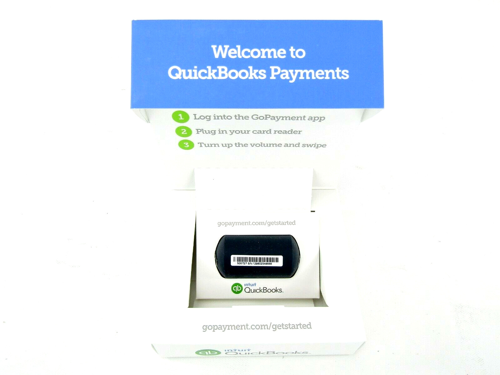 Intuit 505908 GoPayment Mobile Credit Debit Card Reader