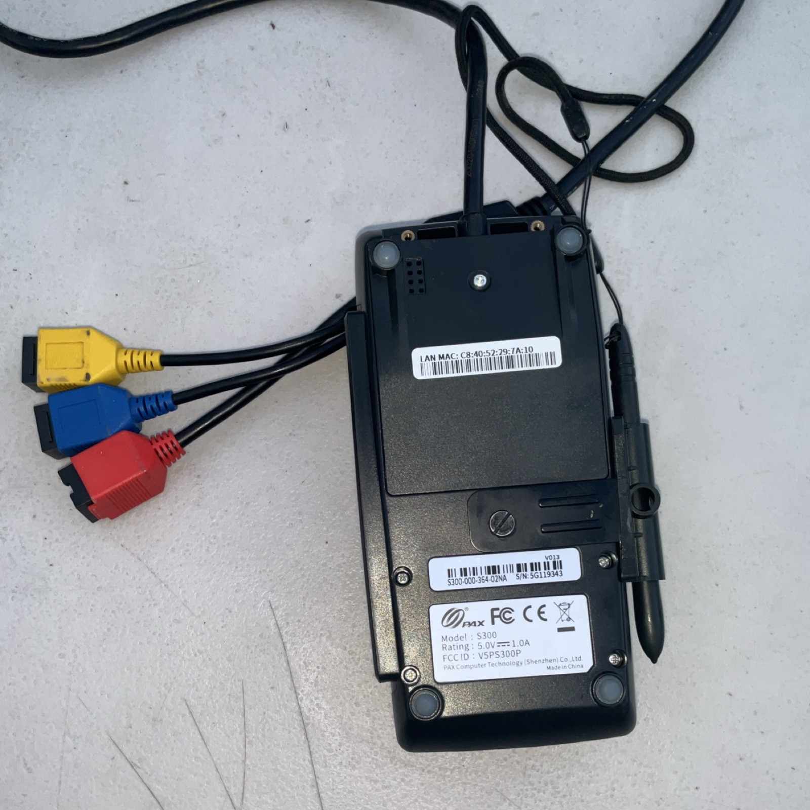 PAX S300 Wired Credit Card Terminal POS Reader S300 Series MPN S300-000-364-02NA
