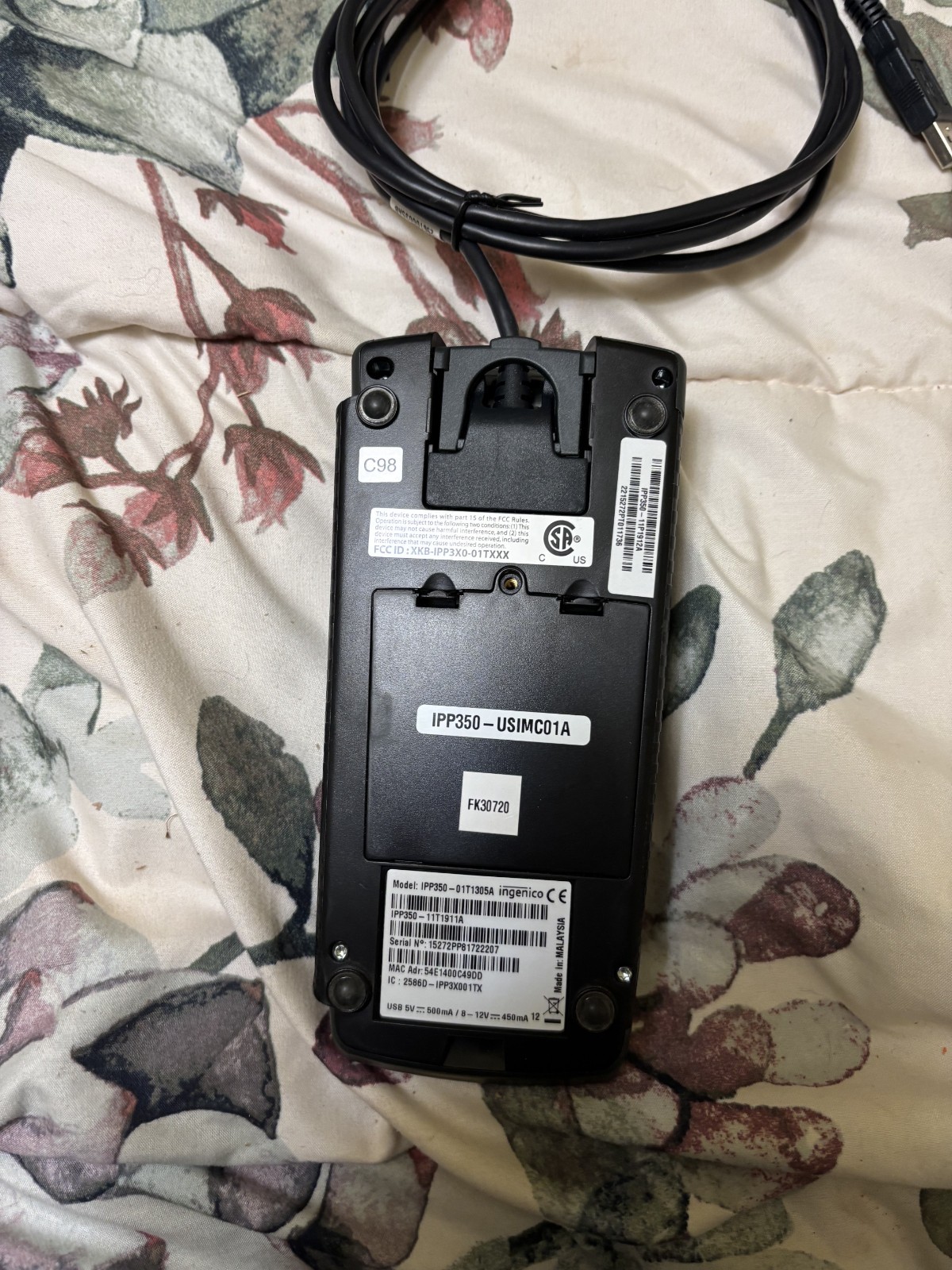 2 Ingenico IPP350 Credit Card Terminal