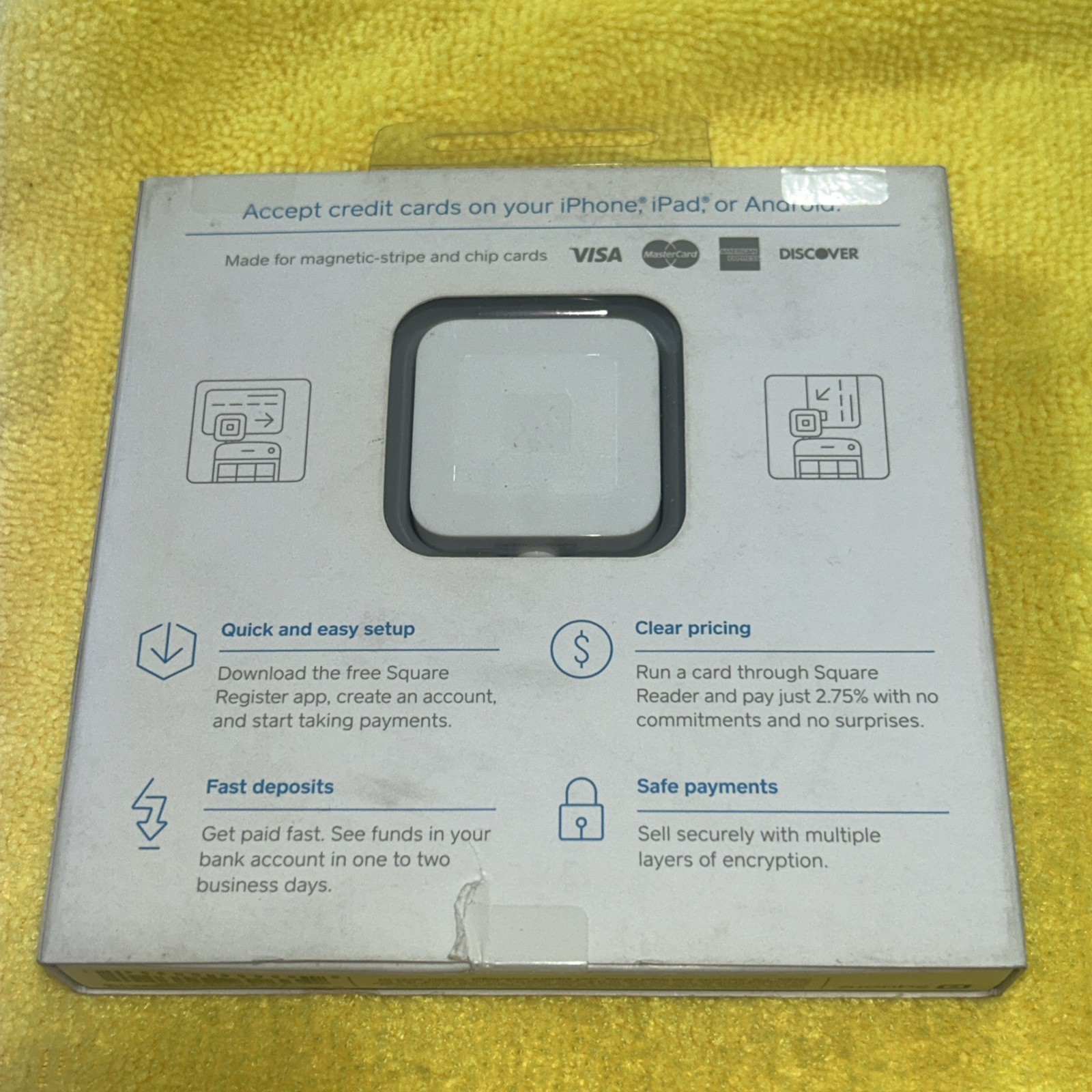 Square Reader for Magstripe Chip Card 3.5 Jack !! Model SKU-0033