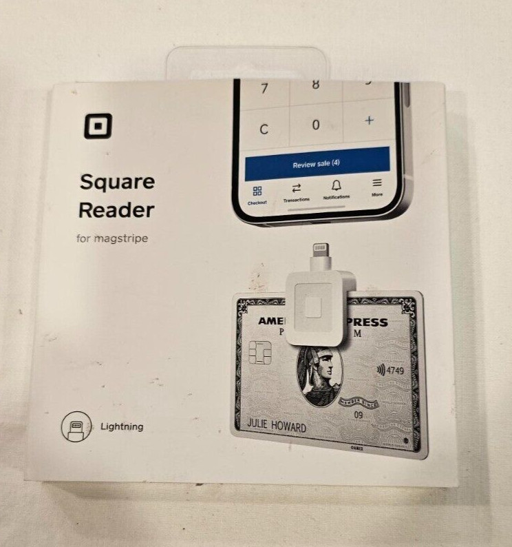 Square Reader – Magstripe Reader with Lightning Connector – NIB Sealed Box