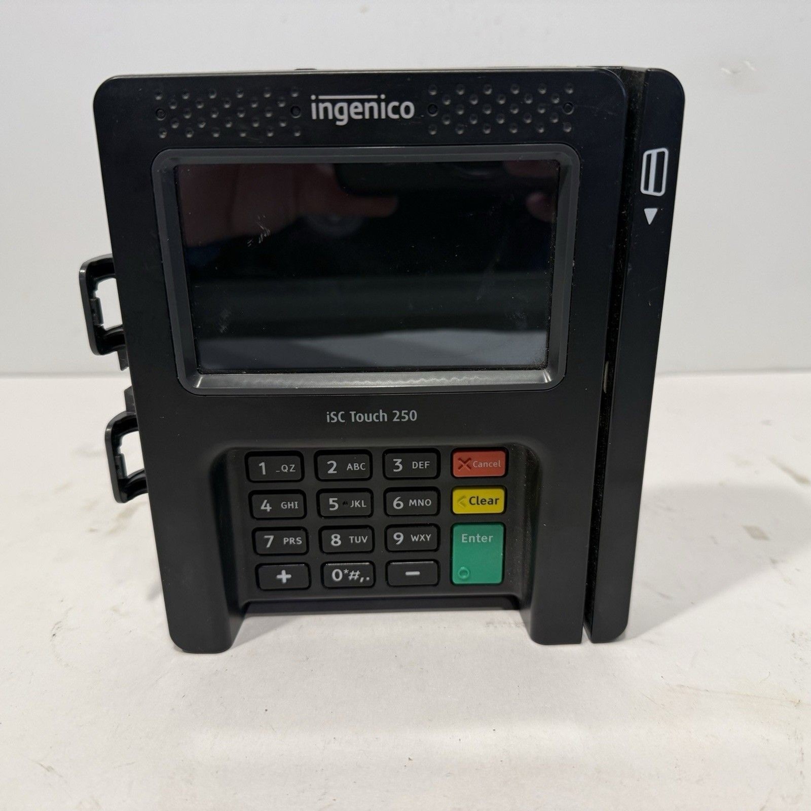 Ingenico iSC Touch 250 Credit Card Terminal Tested Powers On No Stylus
