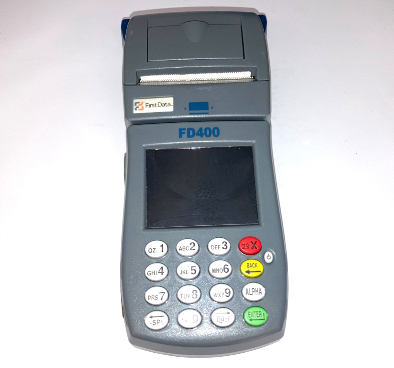 FIRST DATA FD-400 POINT OF SALE CREDIT DEBIT CARD POS MACHINE TERMINAL UNTESTED