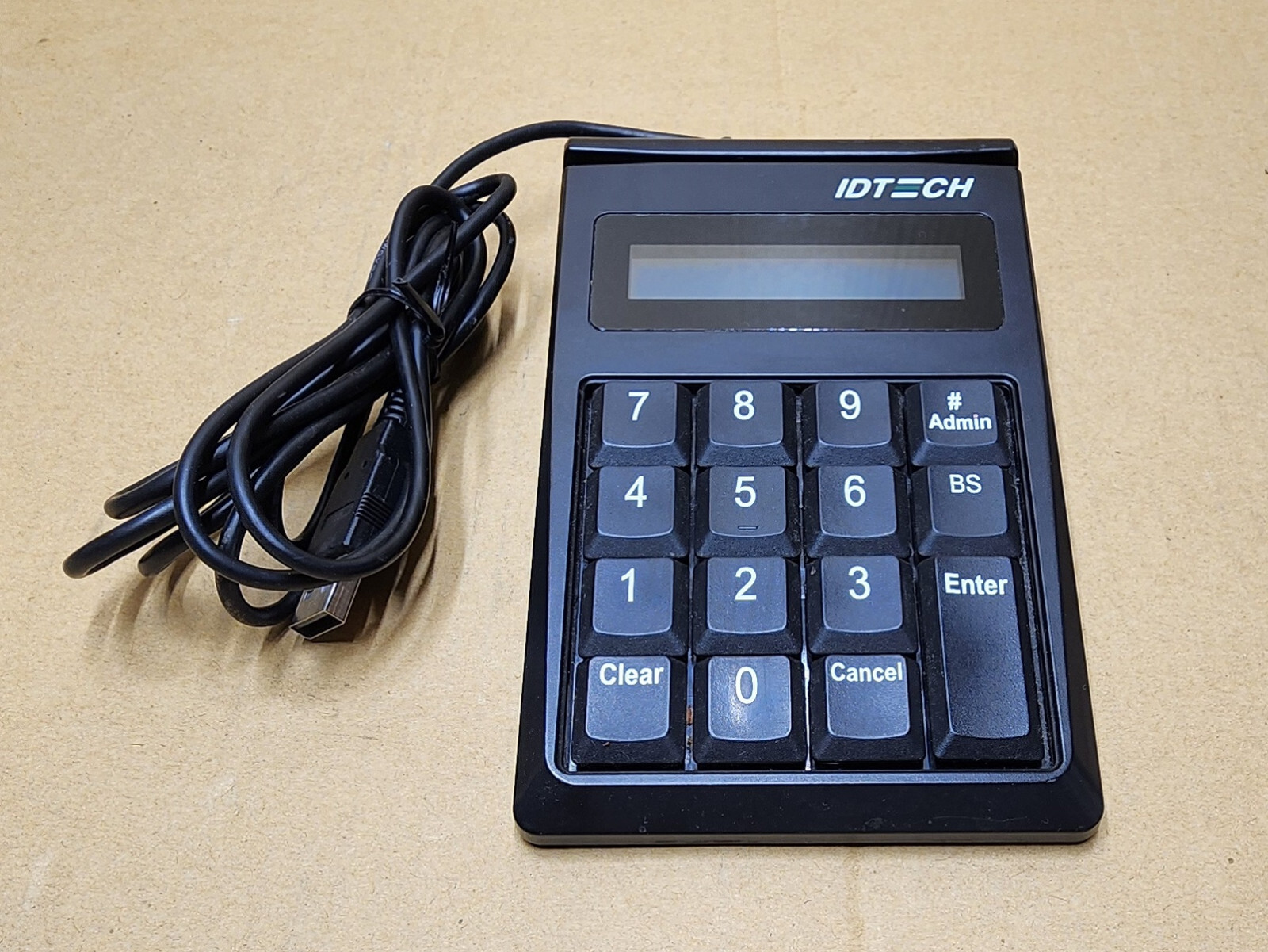 lot of 2 Idtech IDKE-534833BL SecureKey M130 Encrypted Keypad FOR PARTS ONLY