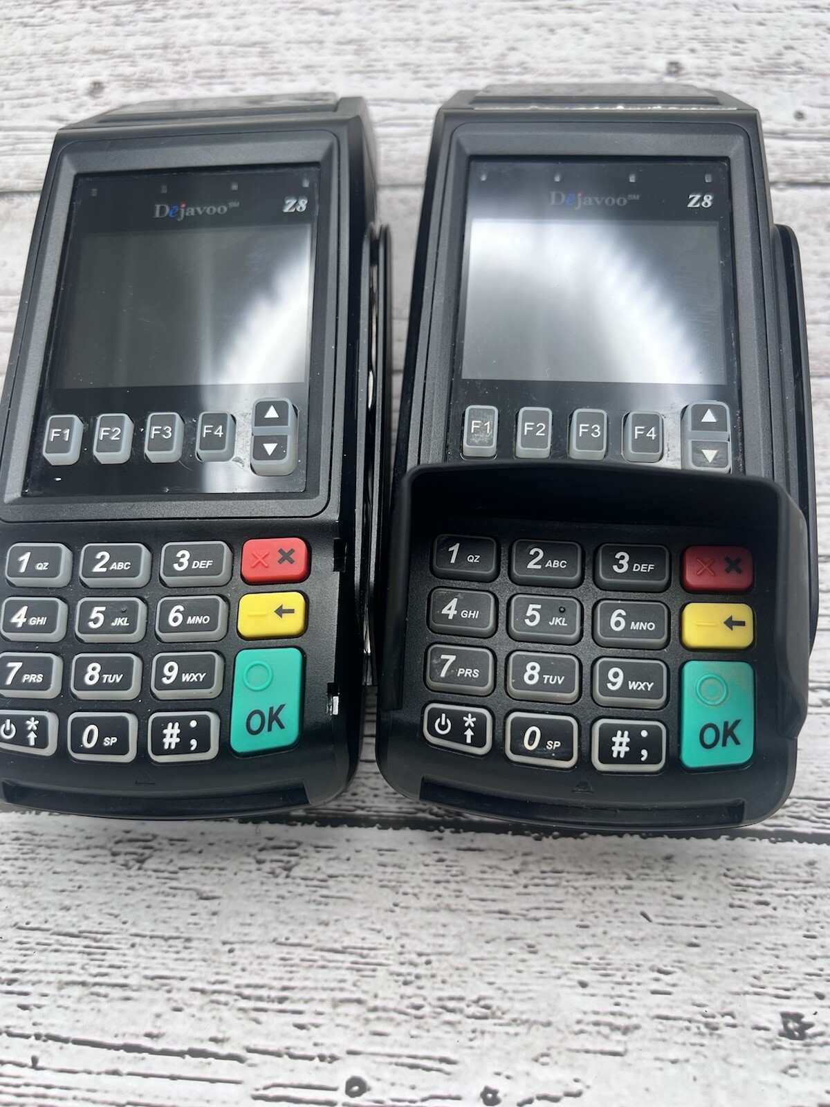 LOT OF 2 DEJAVOO Z8 VEGA3000 PAYMENT CARD READER TERMINALS DRB-2(1)W