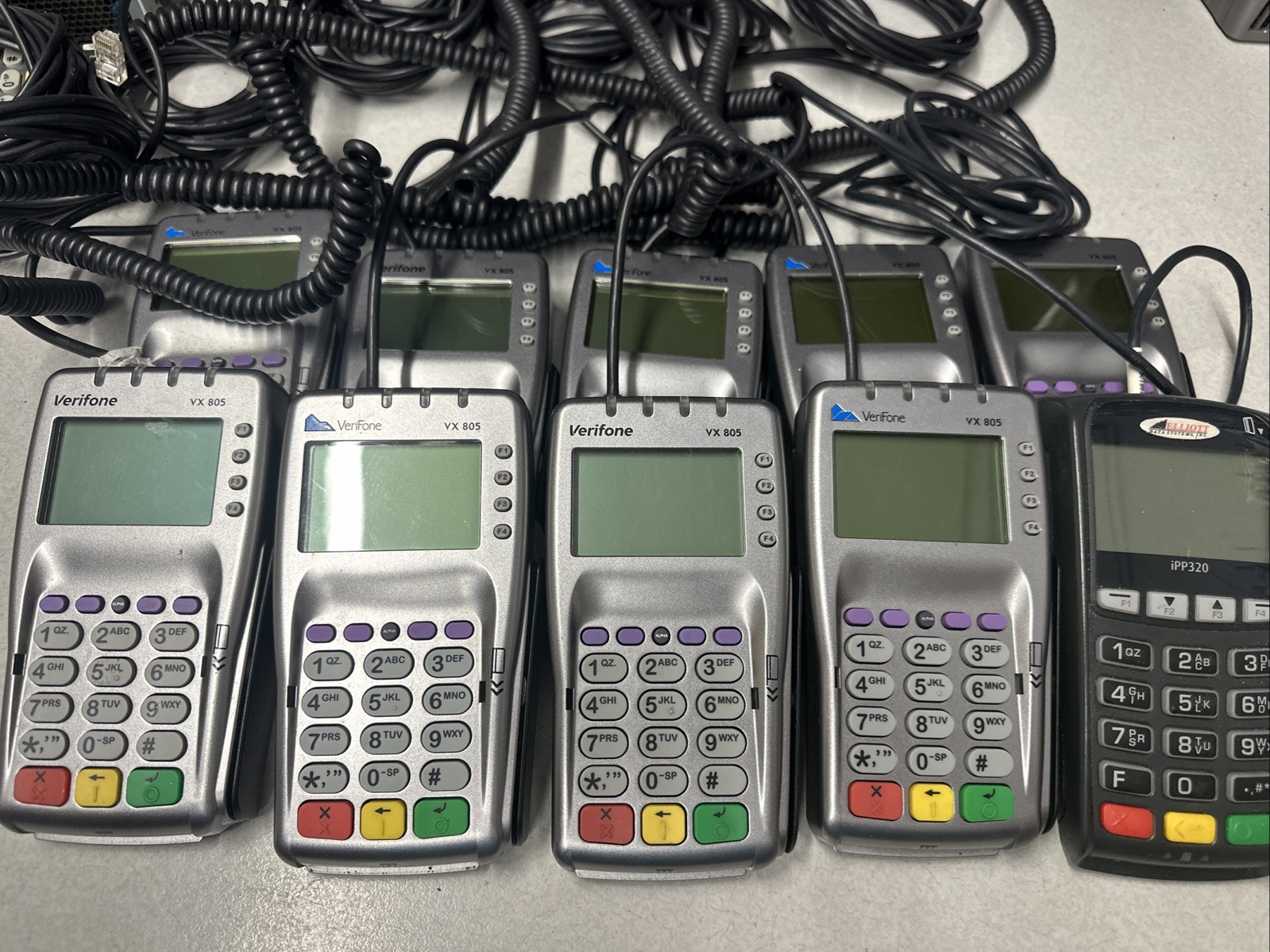 Verifone VX-805 Pin Pad Card Reader Keypad Lot Of 10 Bin #2