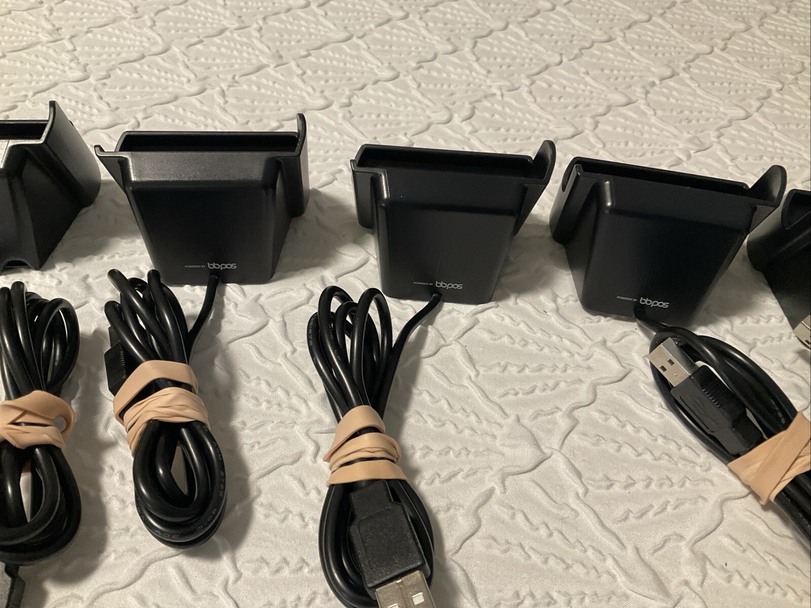 5 units – BBPOS Chipper Card Reader ACS20 Charging Dock Station *TESTED WORKING*